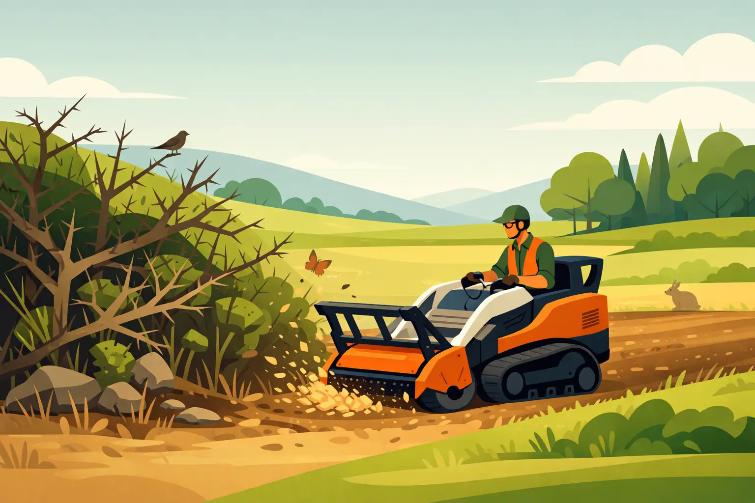 How to Clear Thorny Brush Without Damaging Land