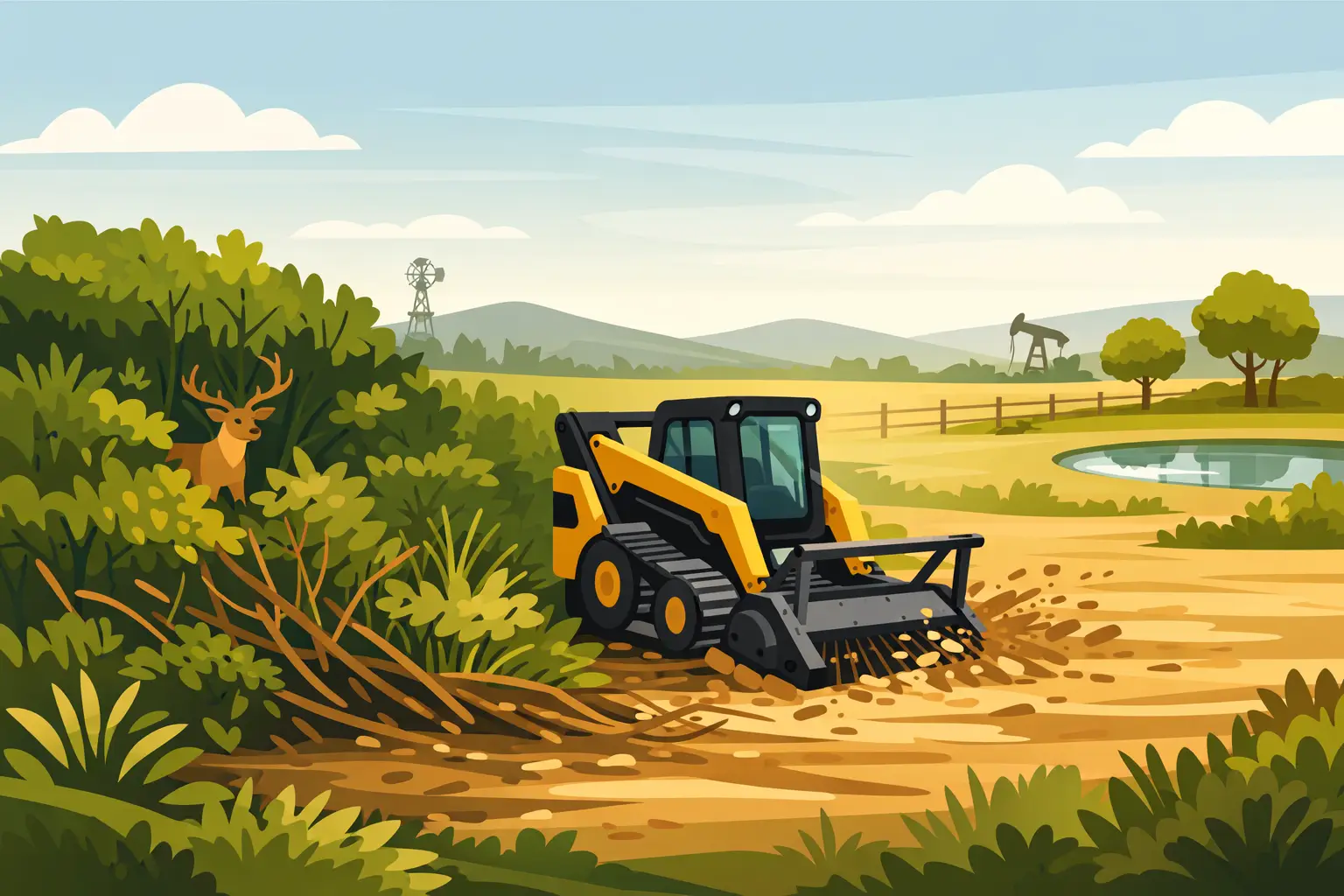 Brush Removal That Makes Oklahoma Land Usable