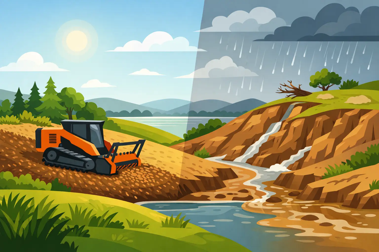 Mulching Erosion Prevention for Oklahoma Land