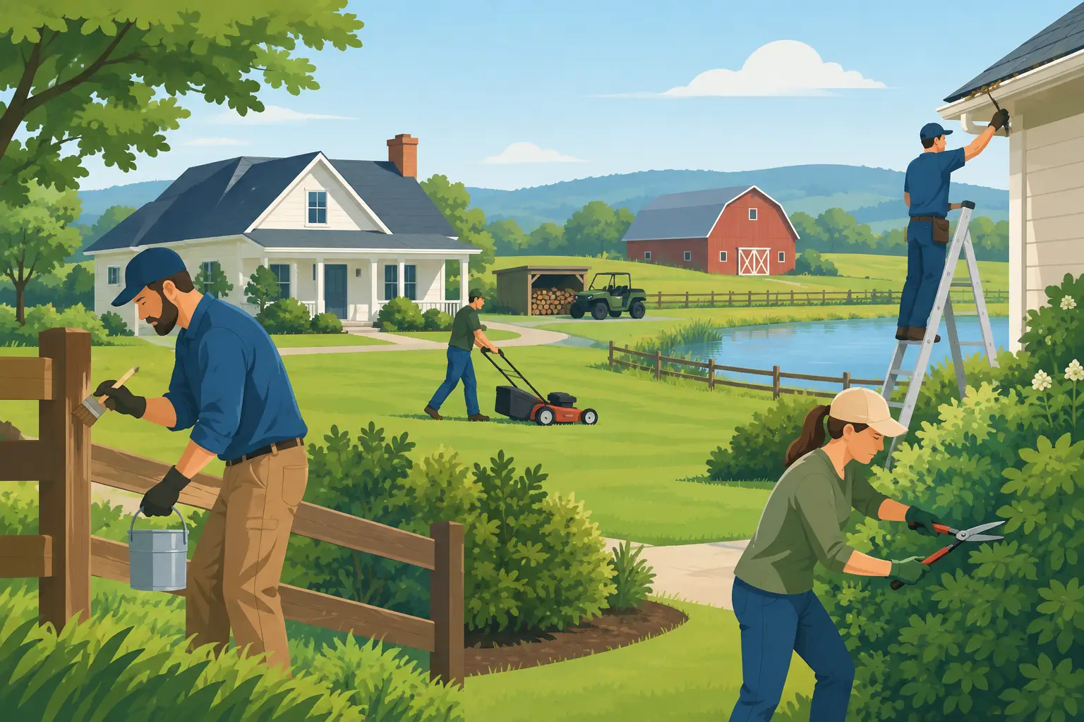 7 Rural Property Upkeep Jobs That Prevent Trouble