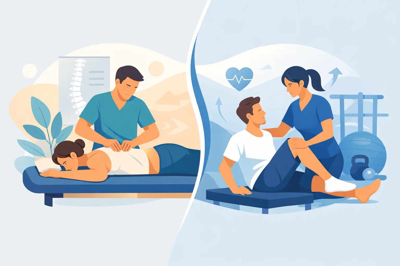 Osteopathy Versus Physiotherapy for Recovery