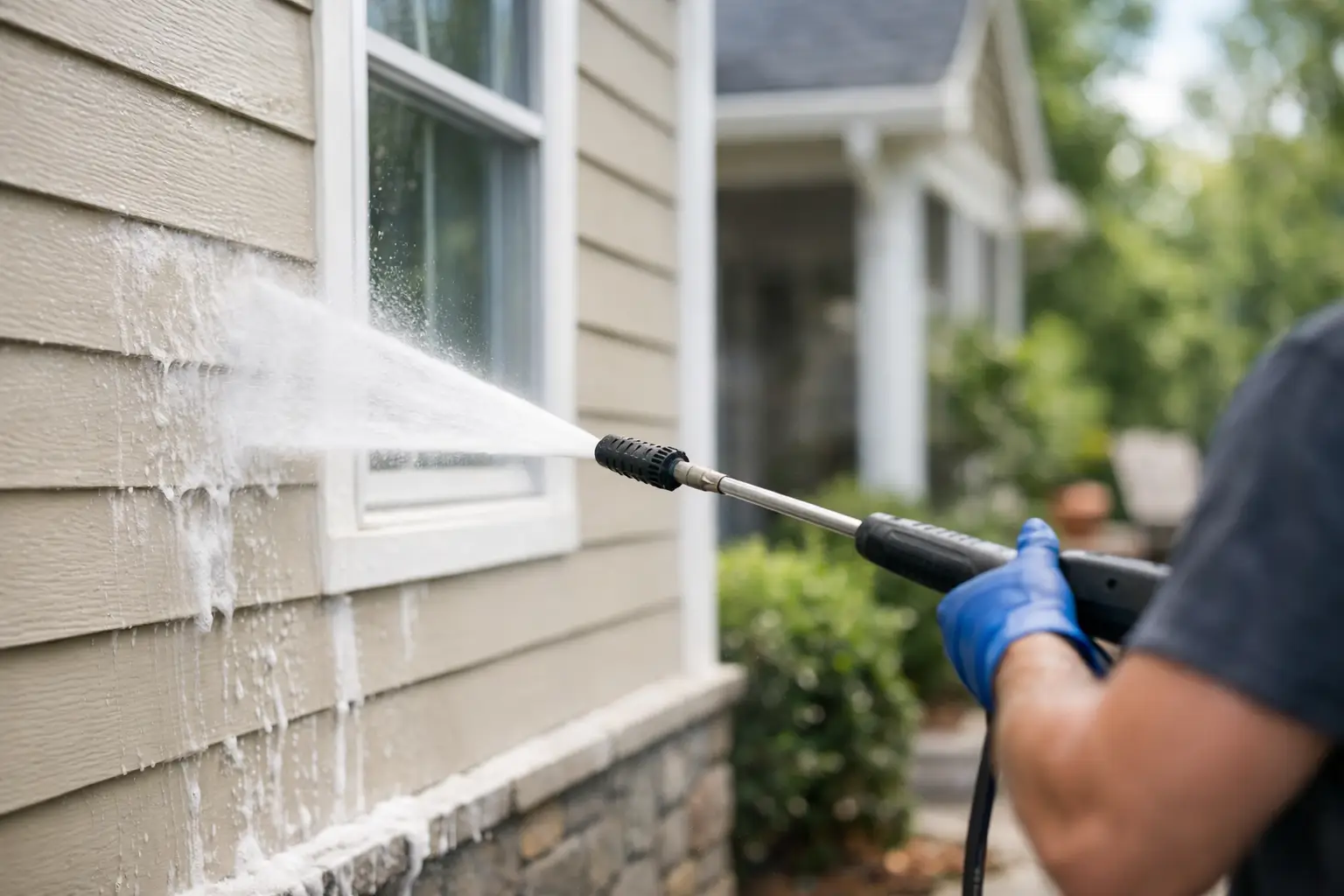 How to House Wash Without Damaging Siding
