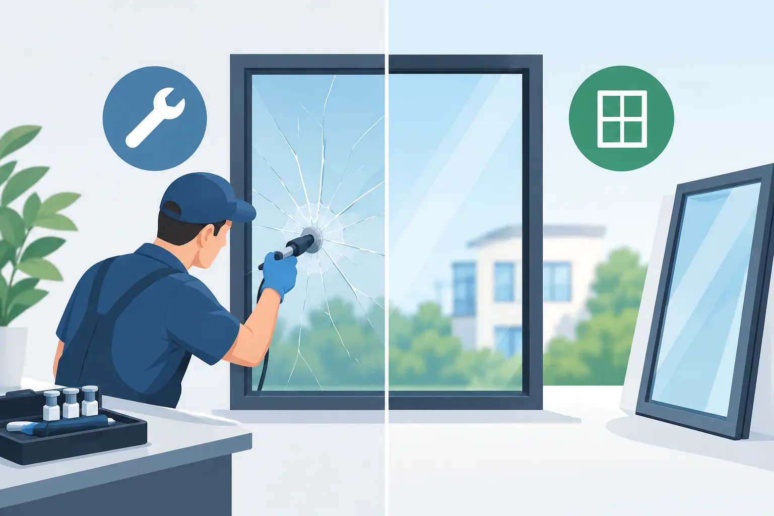 Glass Repair Service: Repair or Replace?