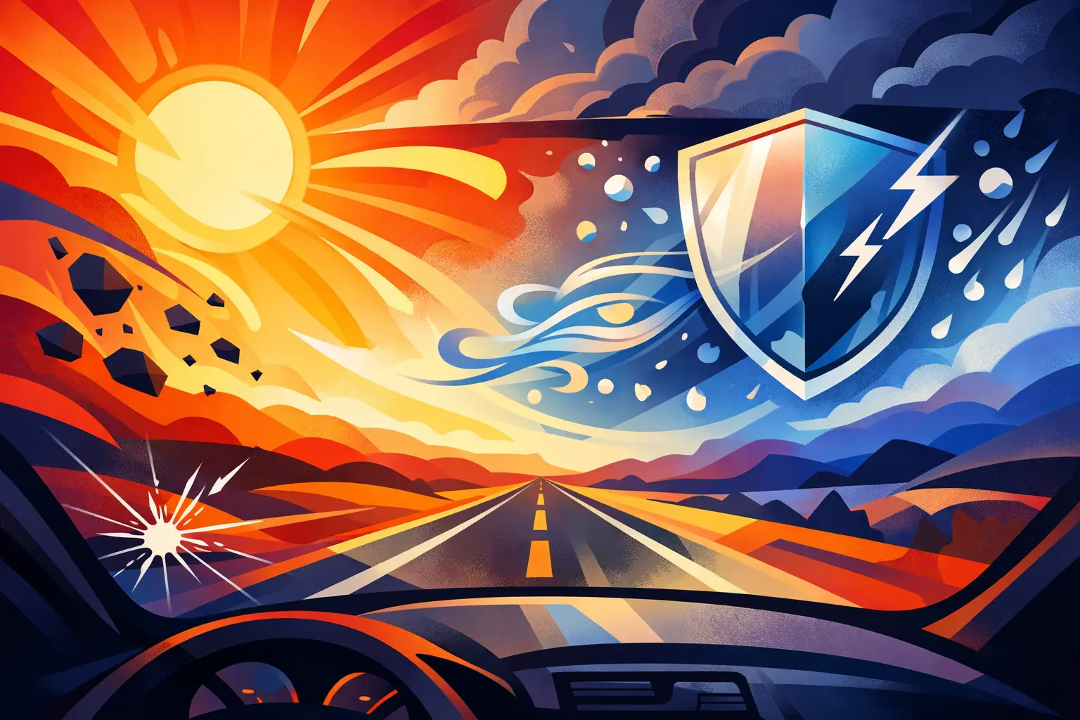 7 Best Ways to Prevent Windshield Chips in Texas