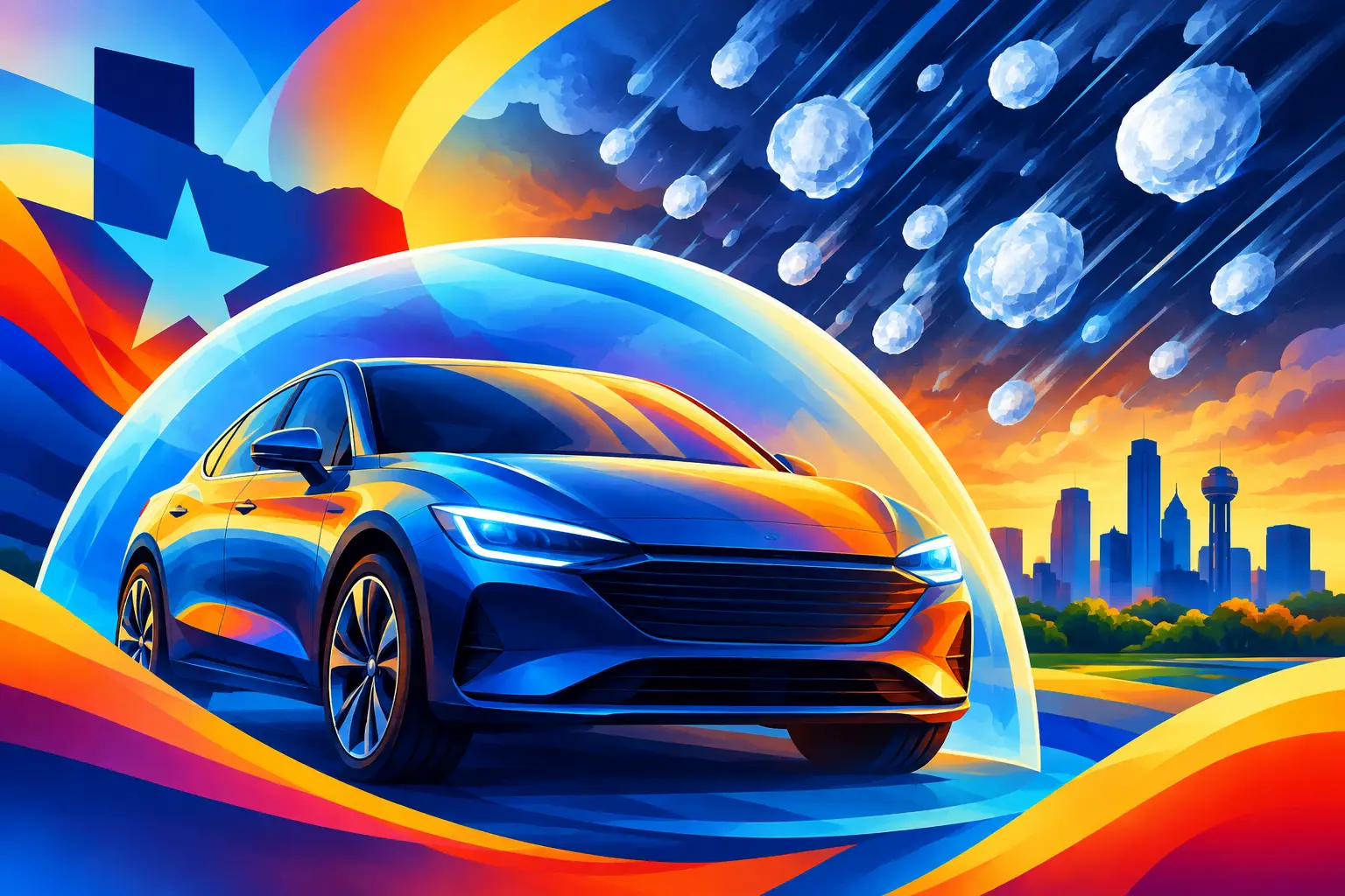 Prevent Hail Damage to Your Car in North Texas