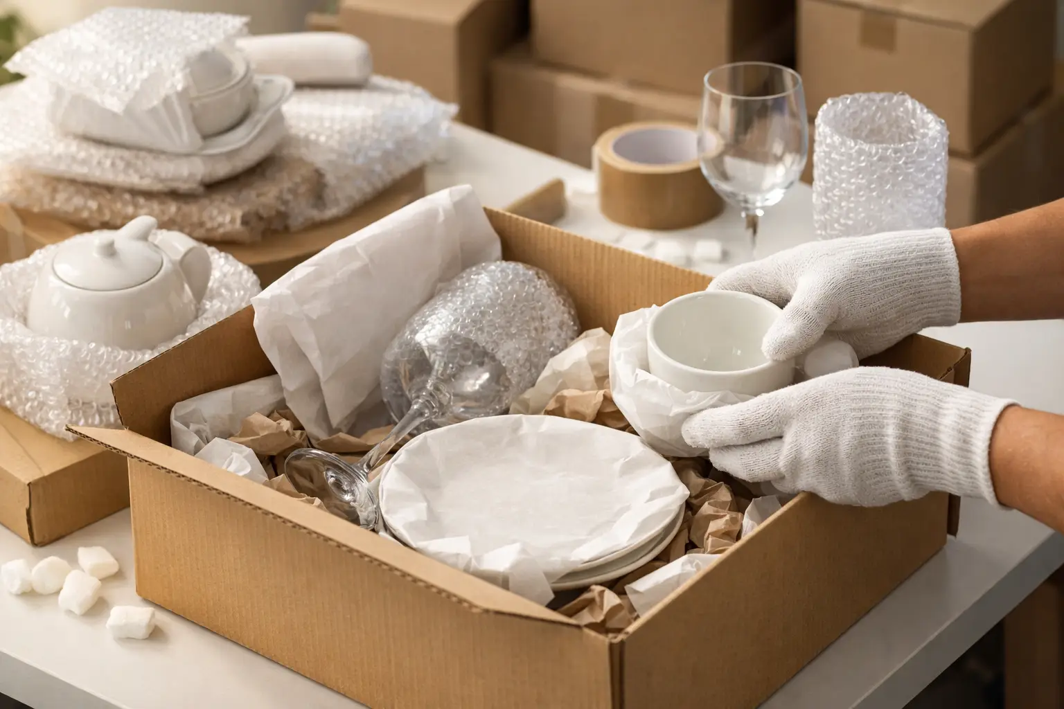 Packing Fragile Kitchenware Case Study Results
