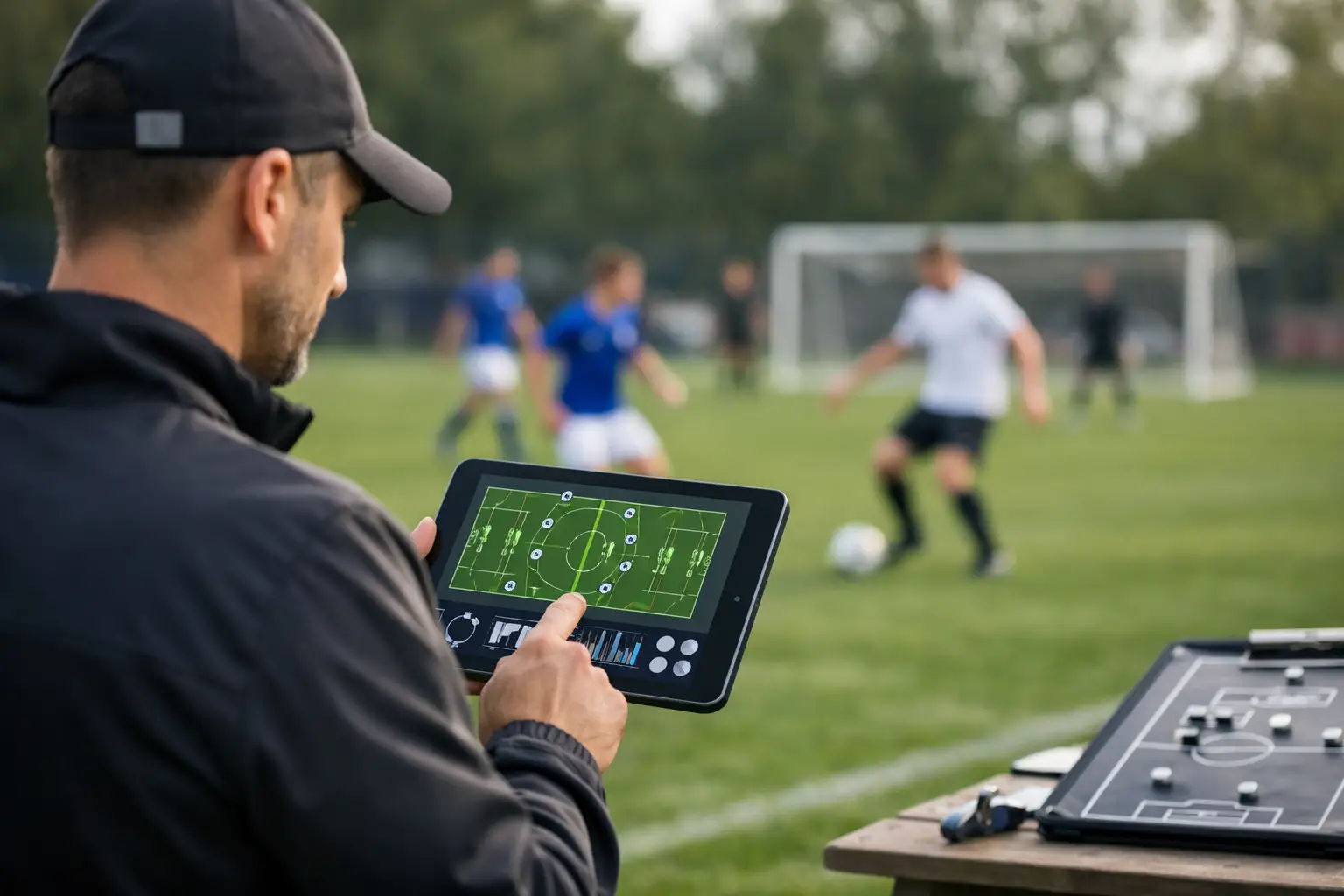 Fotballtrener app for kampdagen