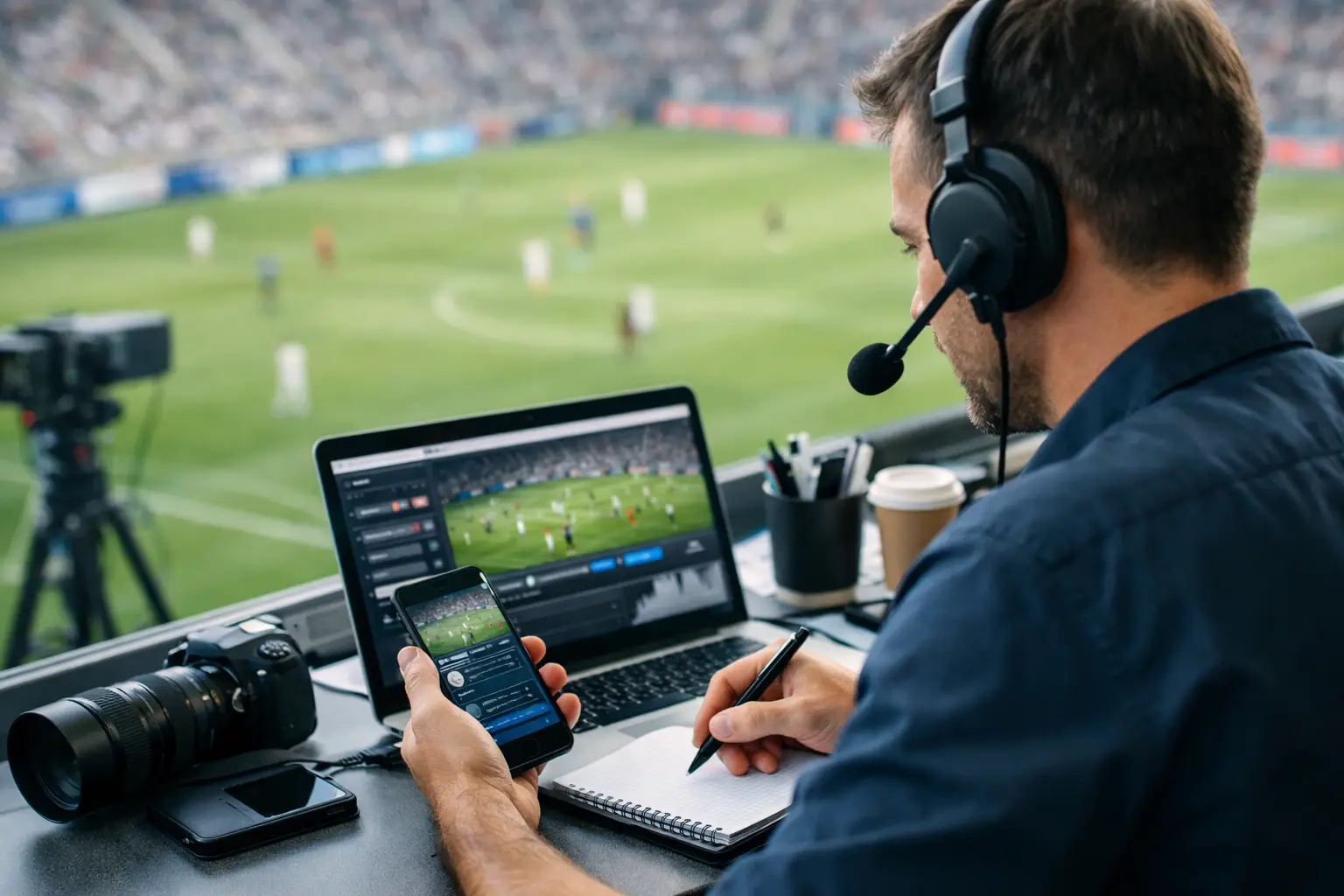 Hvordan føre kampreferat live uten kaos