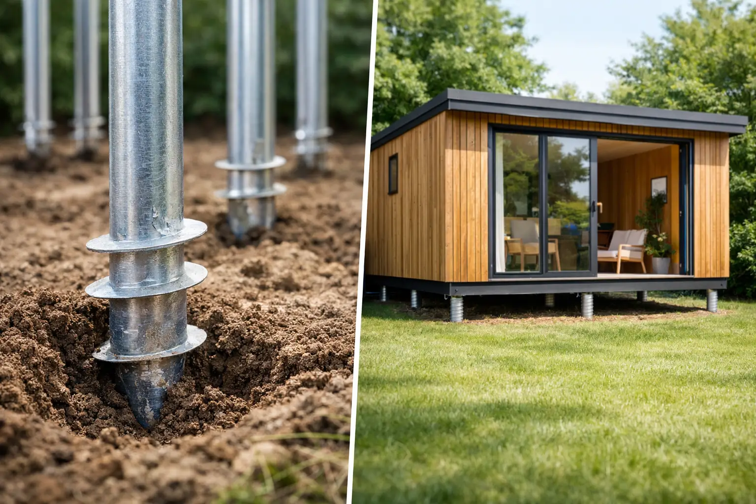 Screw Piles for Garden Rooms