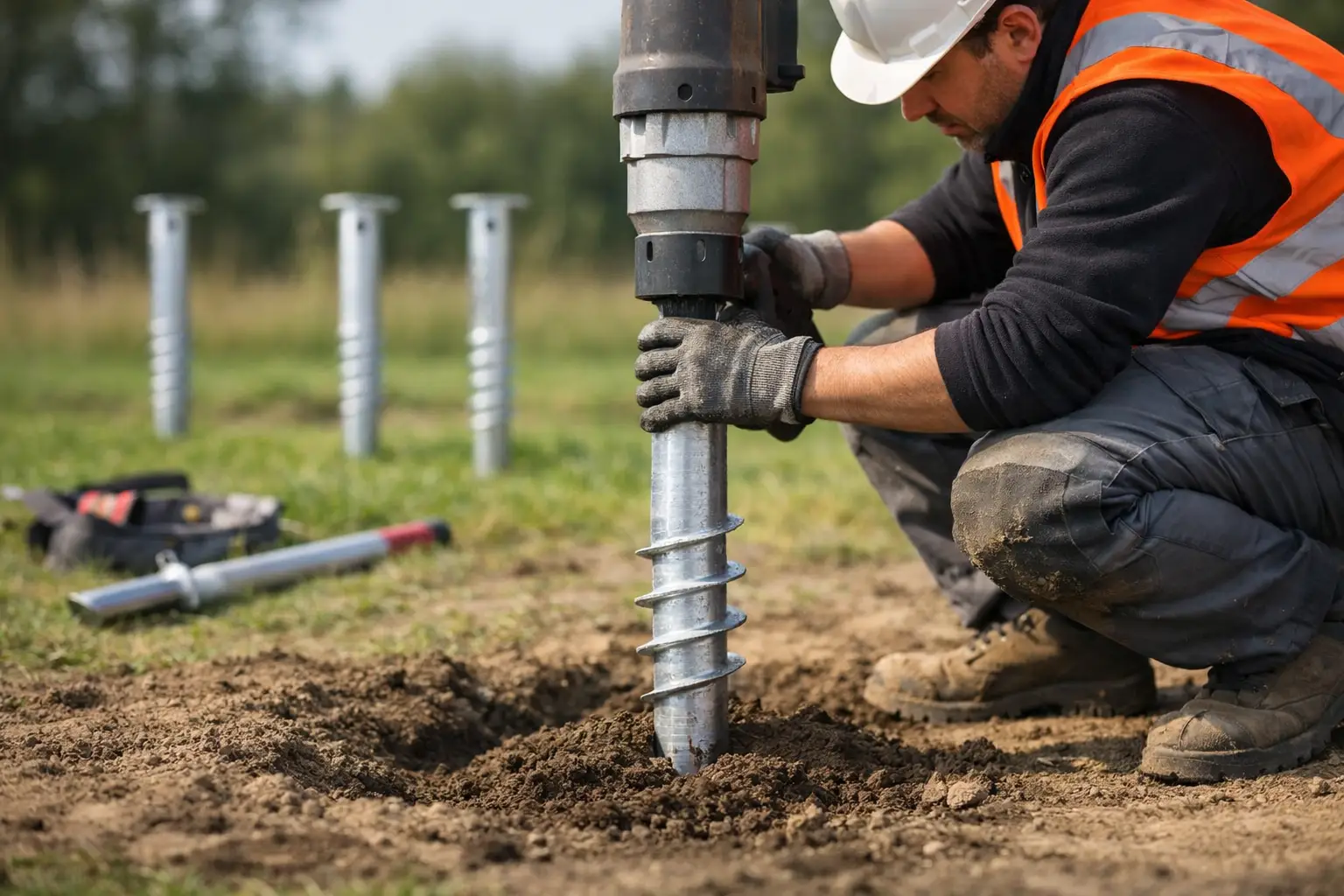 Ground Screw Installation Done Properly