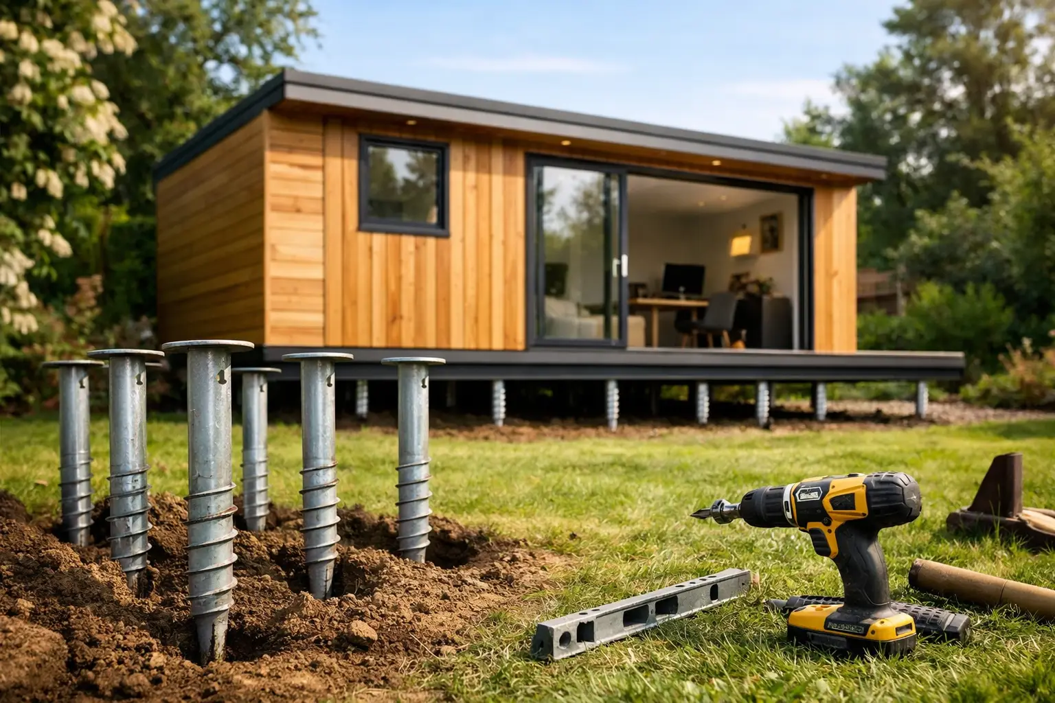 Are Ground Screws Suitable for Garden Rooms?