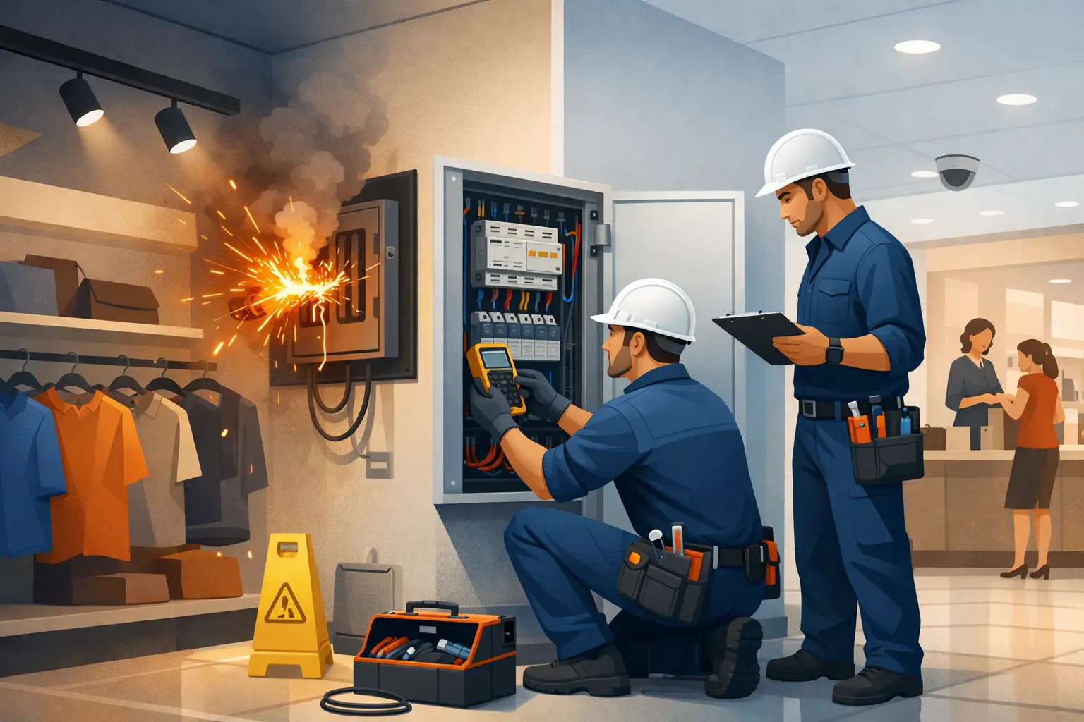 Retail Electrical Fault Case Study for Safer Stores