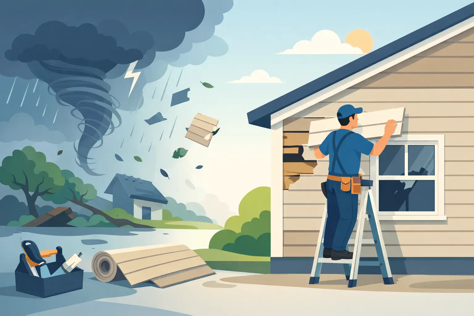 Siding Storm Damage Repair After Severe Weather
