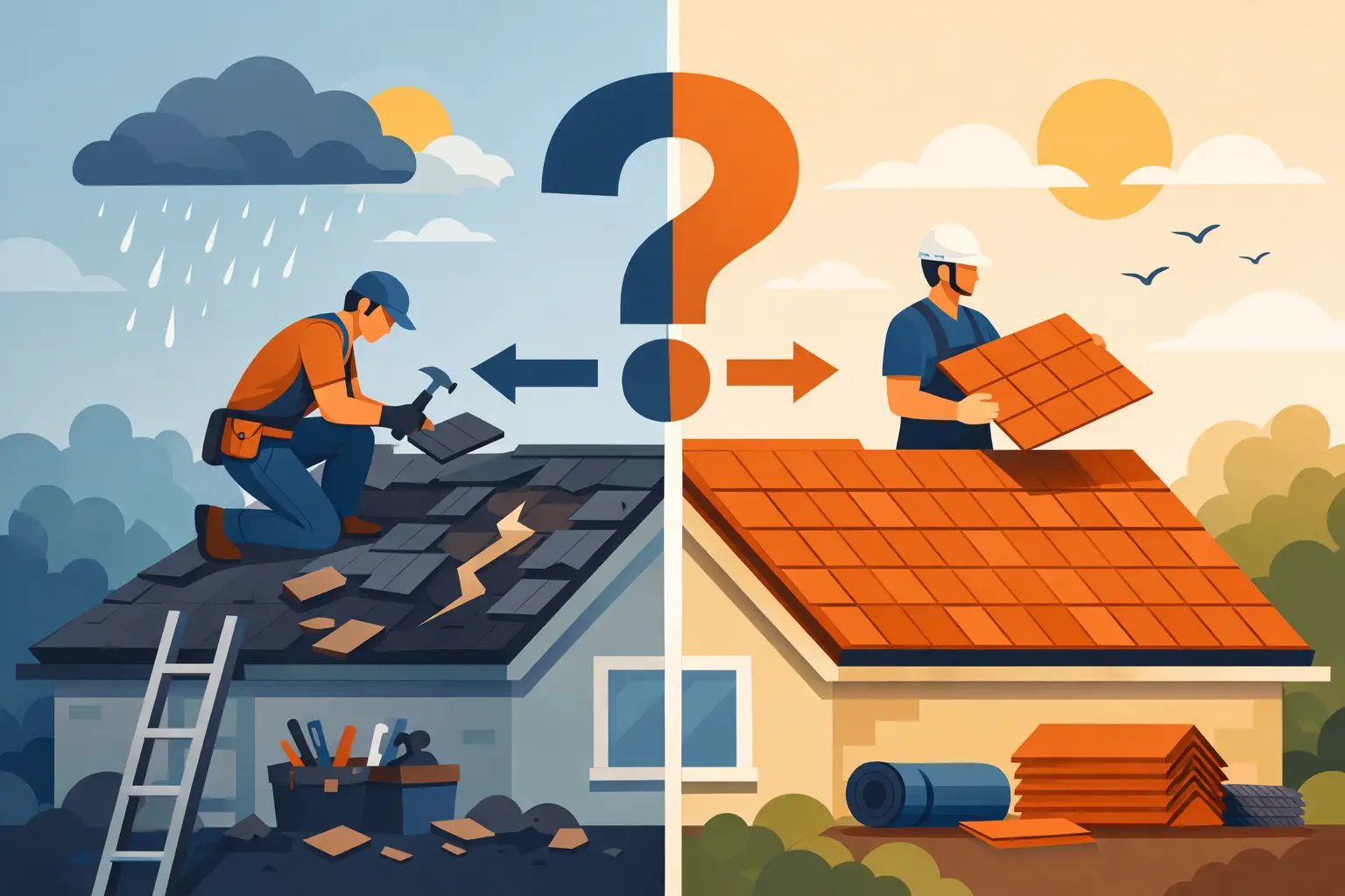 Repair or Replace Roof? Know the Right Move