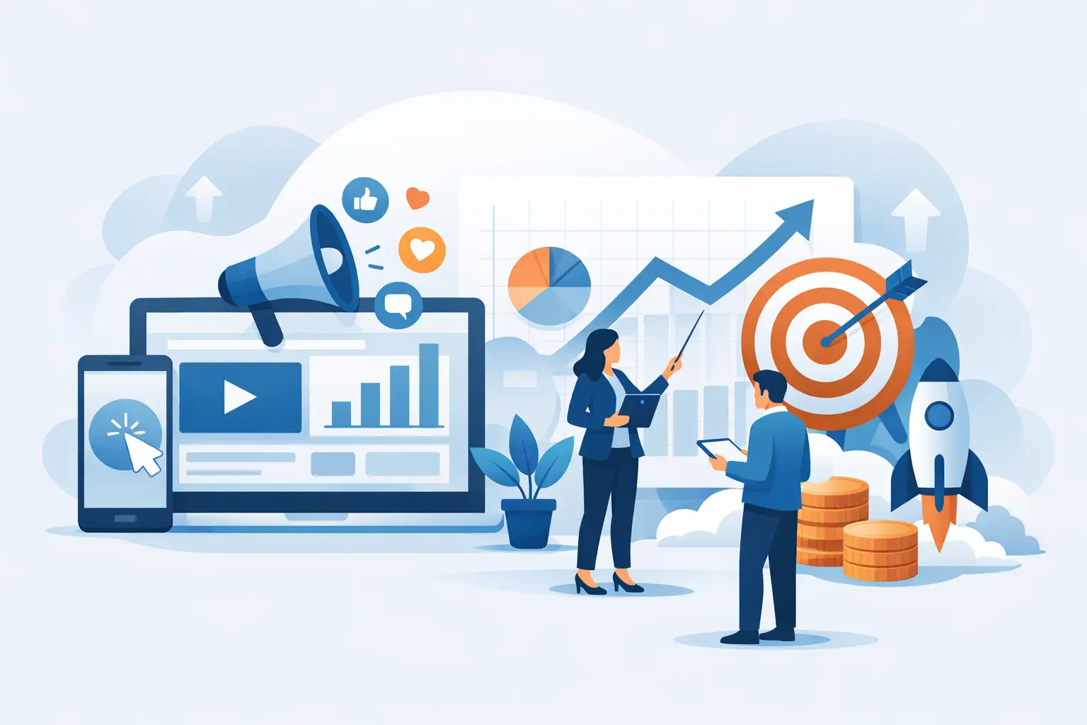 إعلانات رقمية تحقق نموًا قابلاً للقياس لشركتك