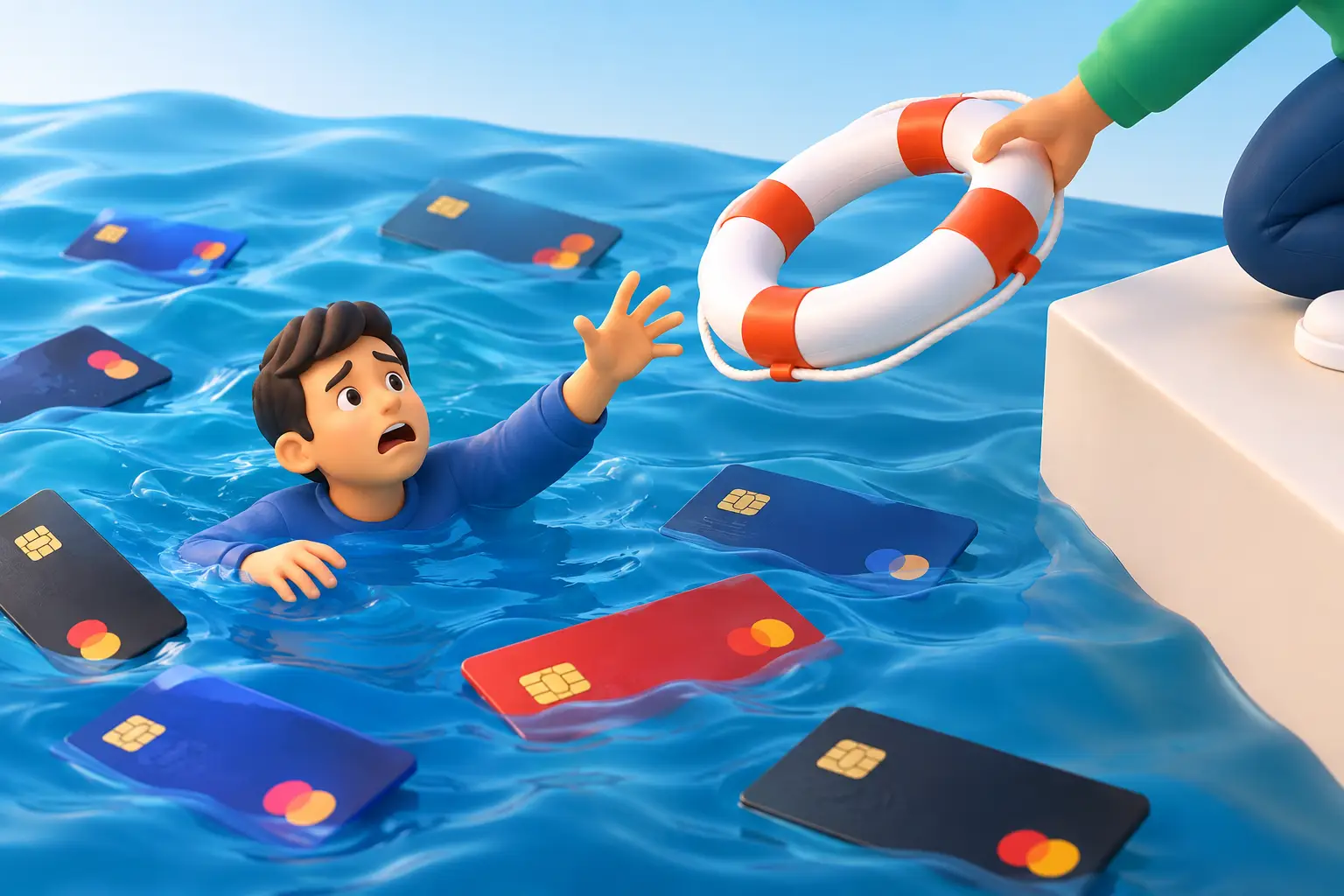 Drowning in Credit Card Debt? What to Do Next