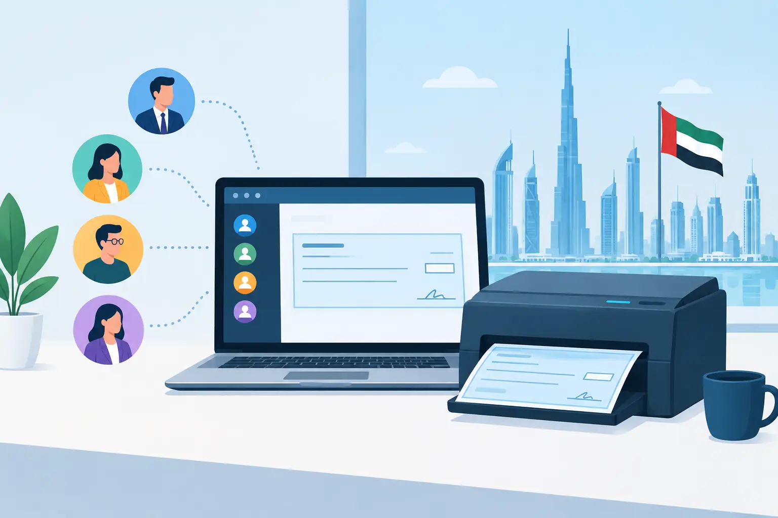 Multi User Cheque Printing Software in UAE