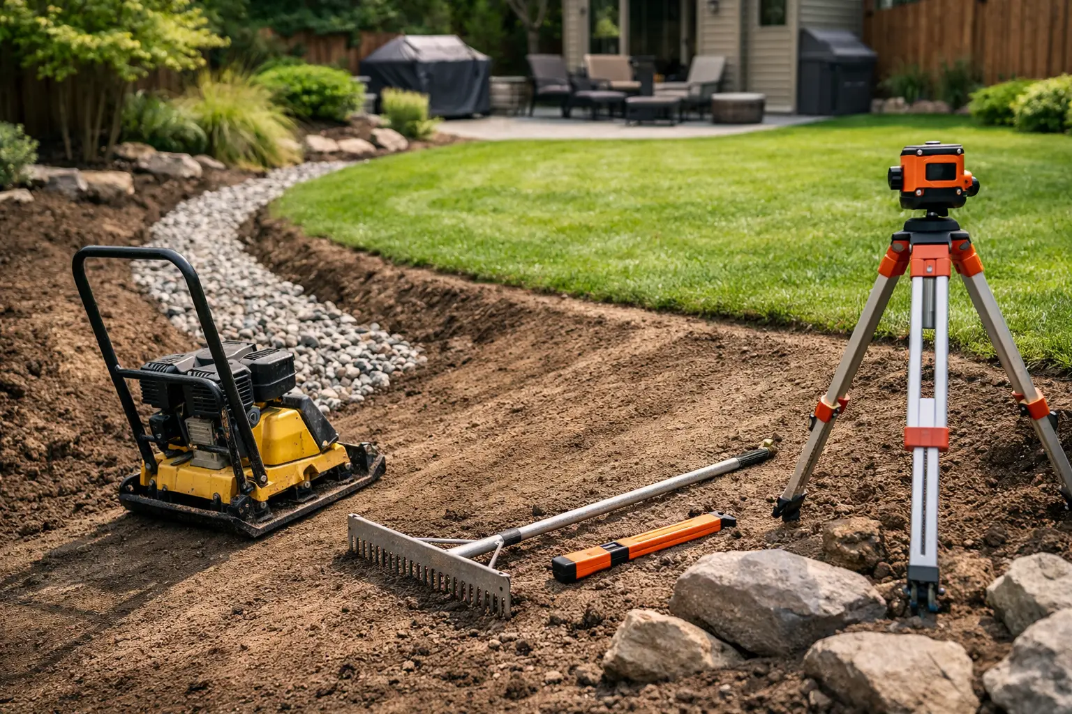 How to Grade Backyard Properly for Drainage