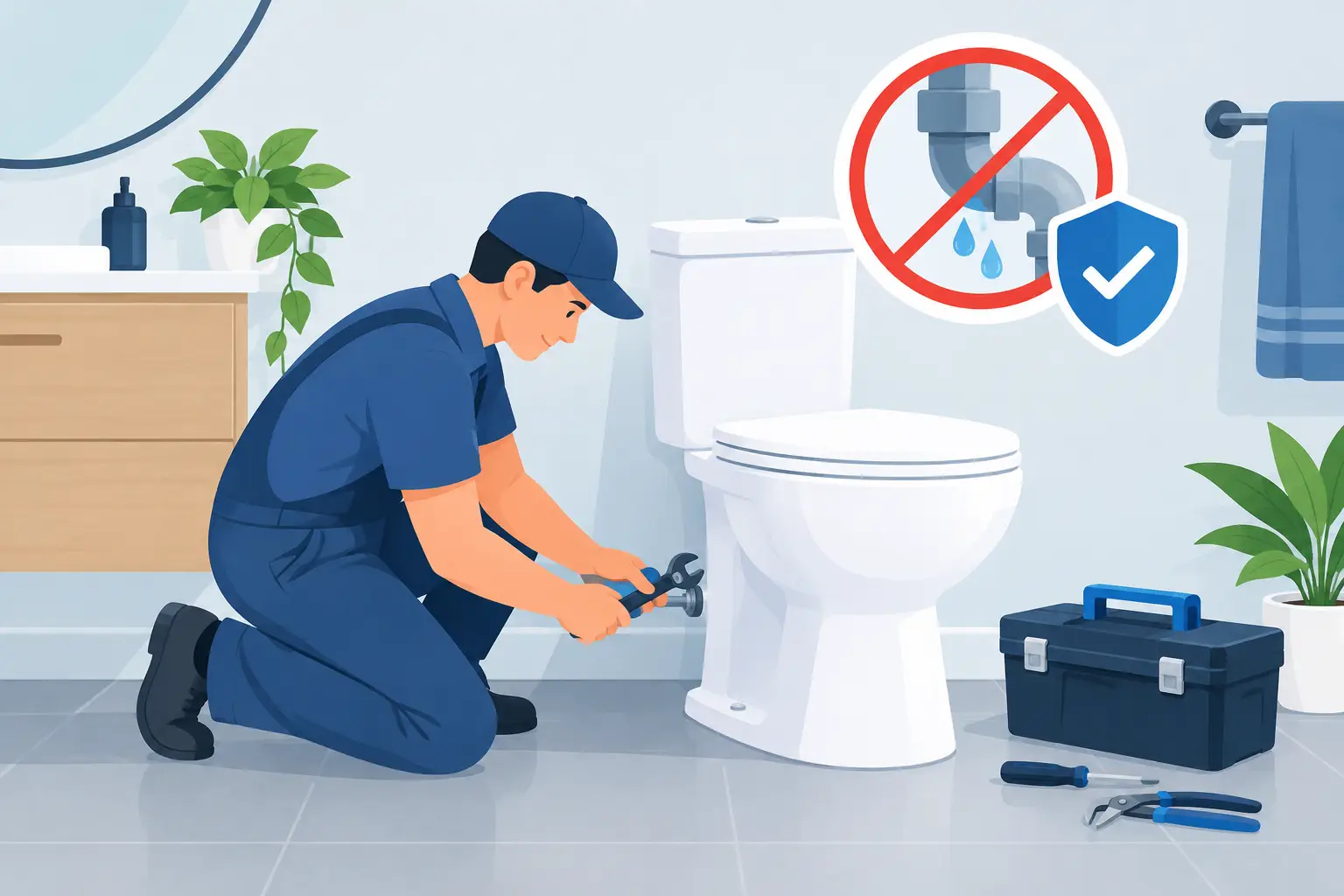 How to Stop Toilet Leaking Without Water Damage