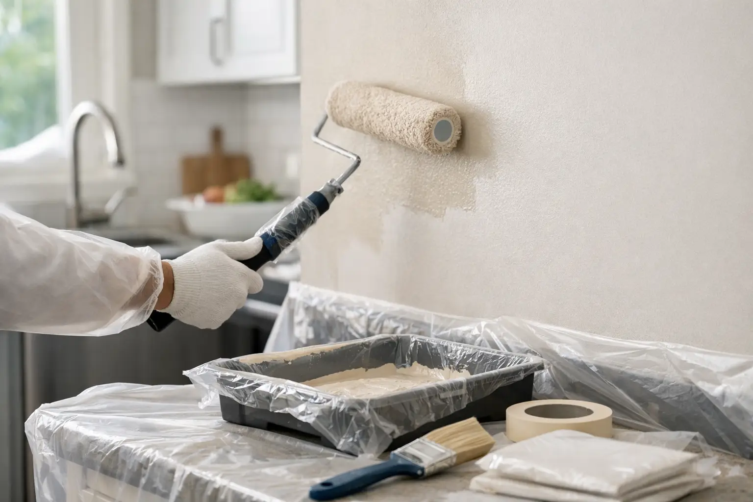 How to Repaint Kitchen Walls Without the Mess
