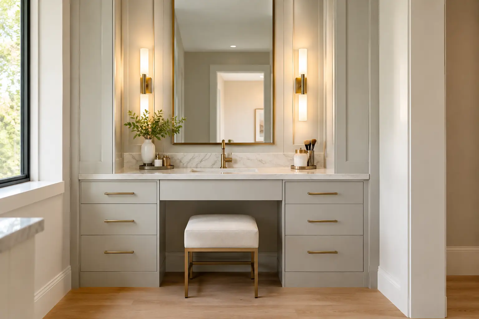A Vanity Painting Example That Looks Built In