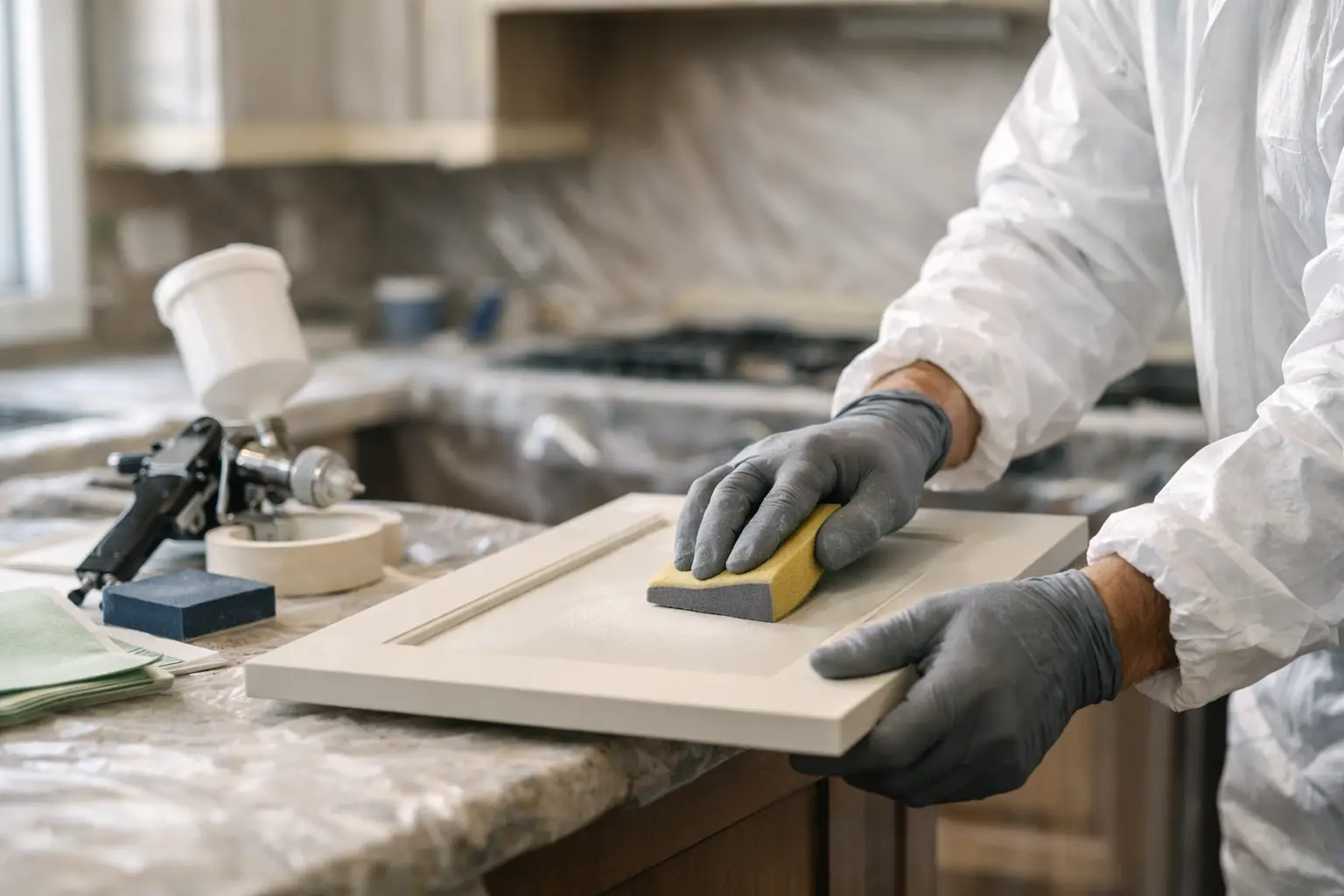 How Painters Prepare Cabinets for a Lasting Finish