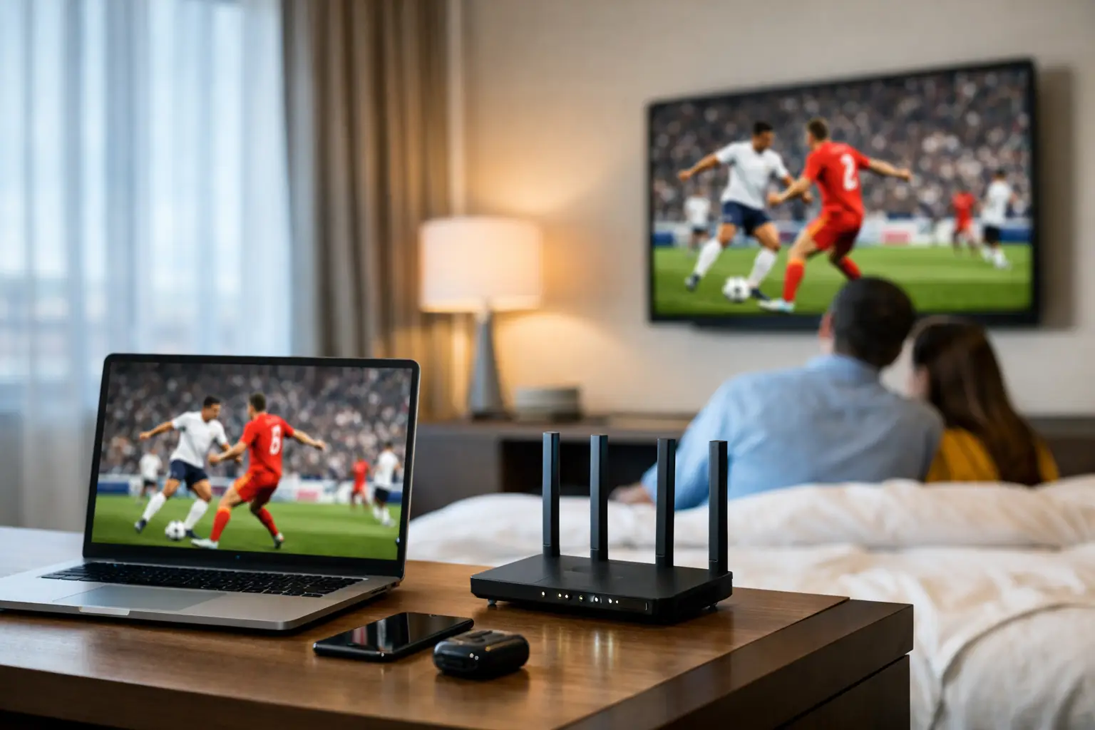 Hotel Guest Bandwidth Planning for Match-Day Peaks