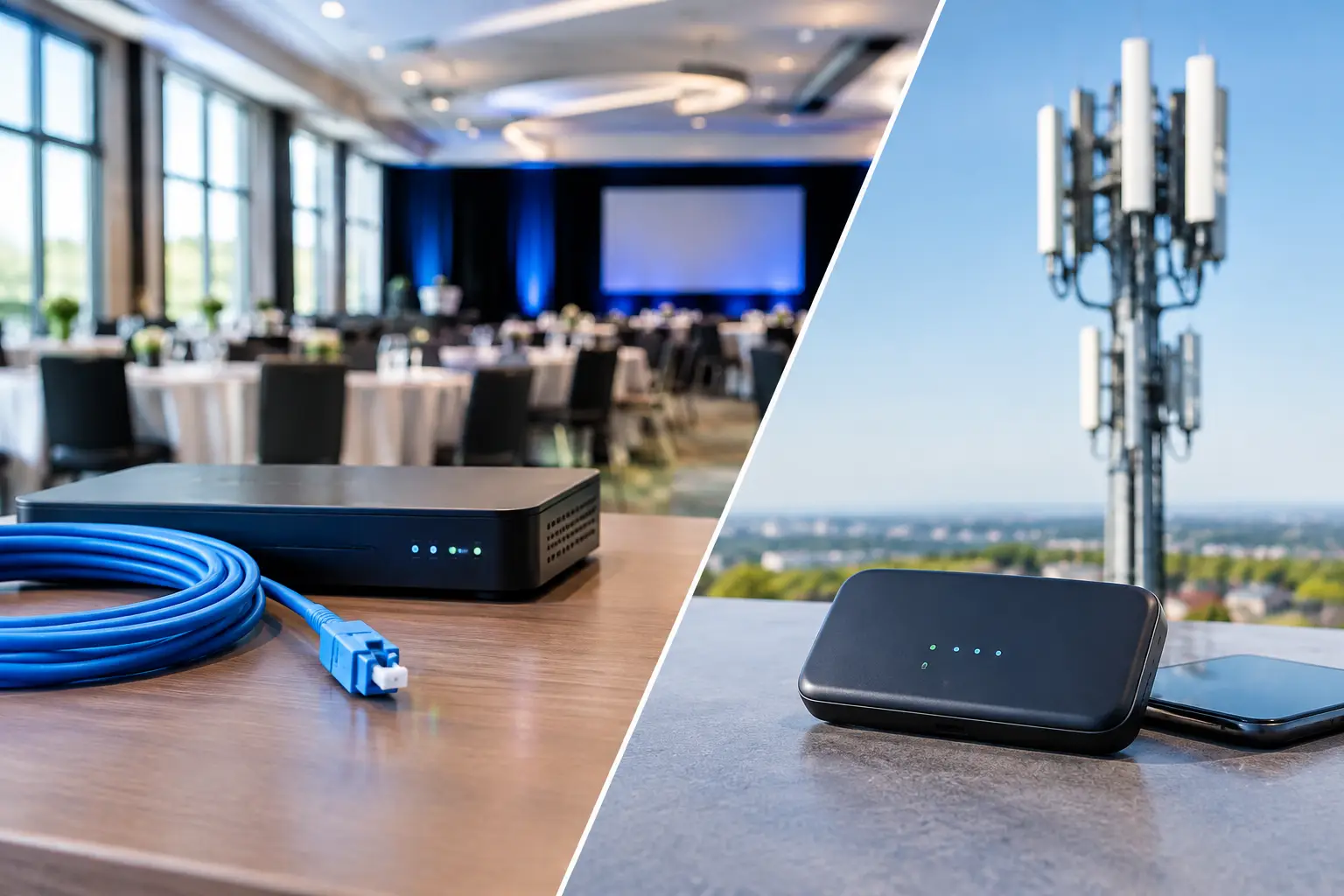 Fiber Internet Versus Cellular Backup for Venues