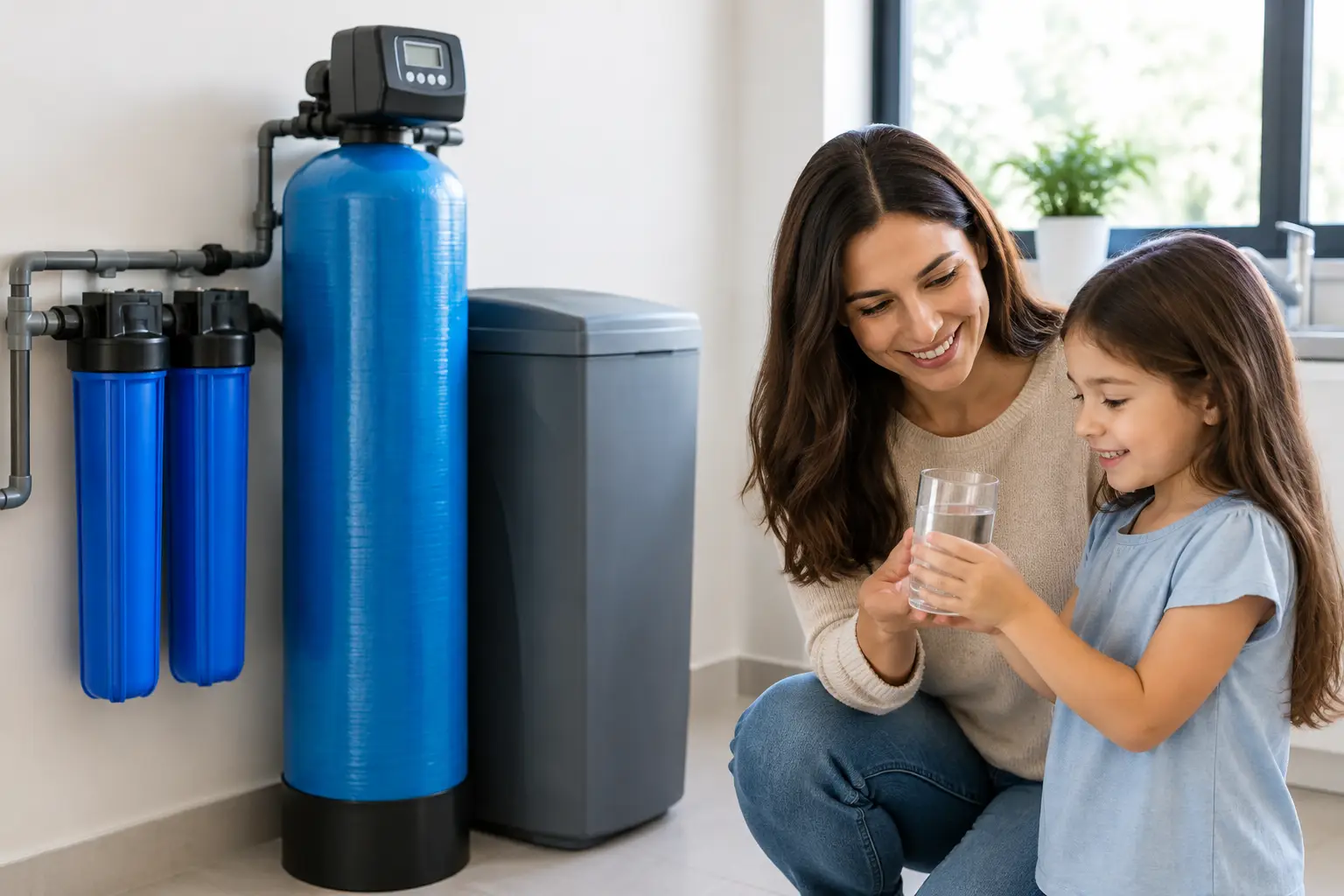 Tratamiento de agua para casa bien dimensionado