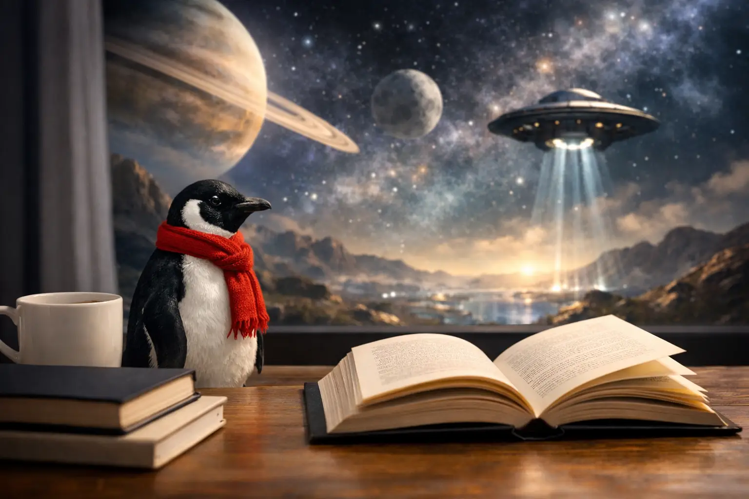 Guia de leitura de sátira cósmica para humanos