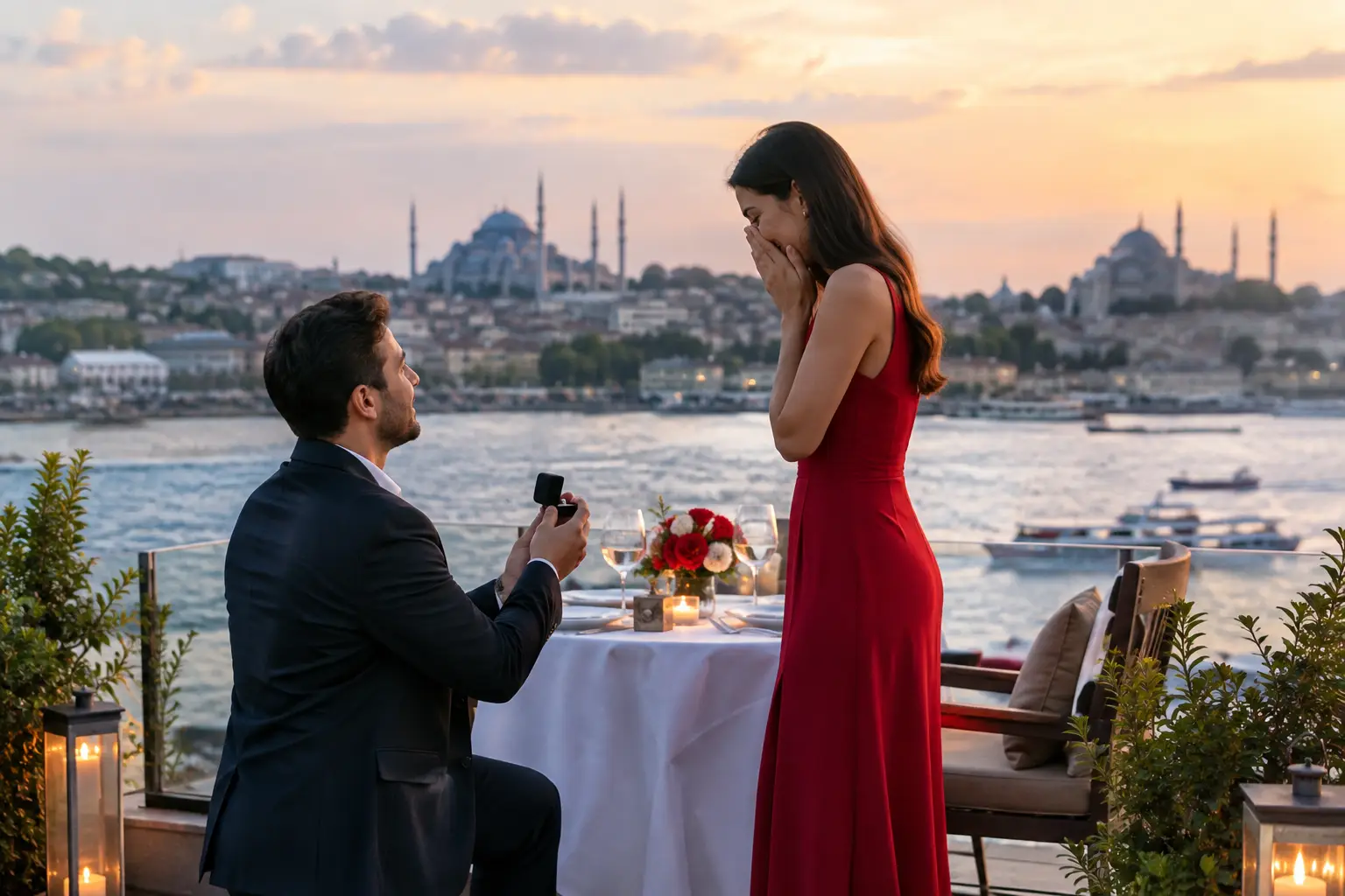 A Marriage Proposal Restaurant in Istanbul