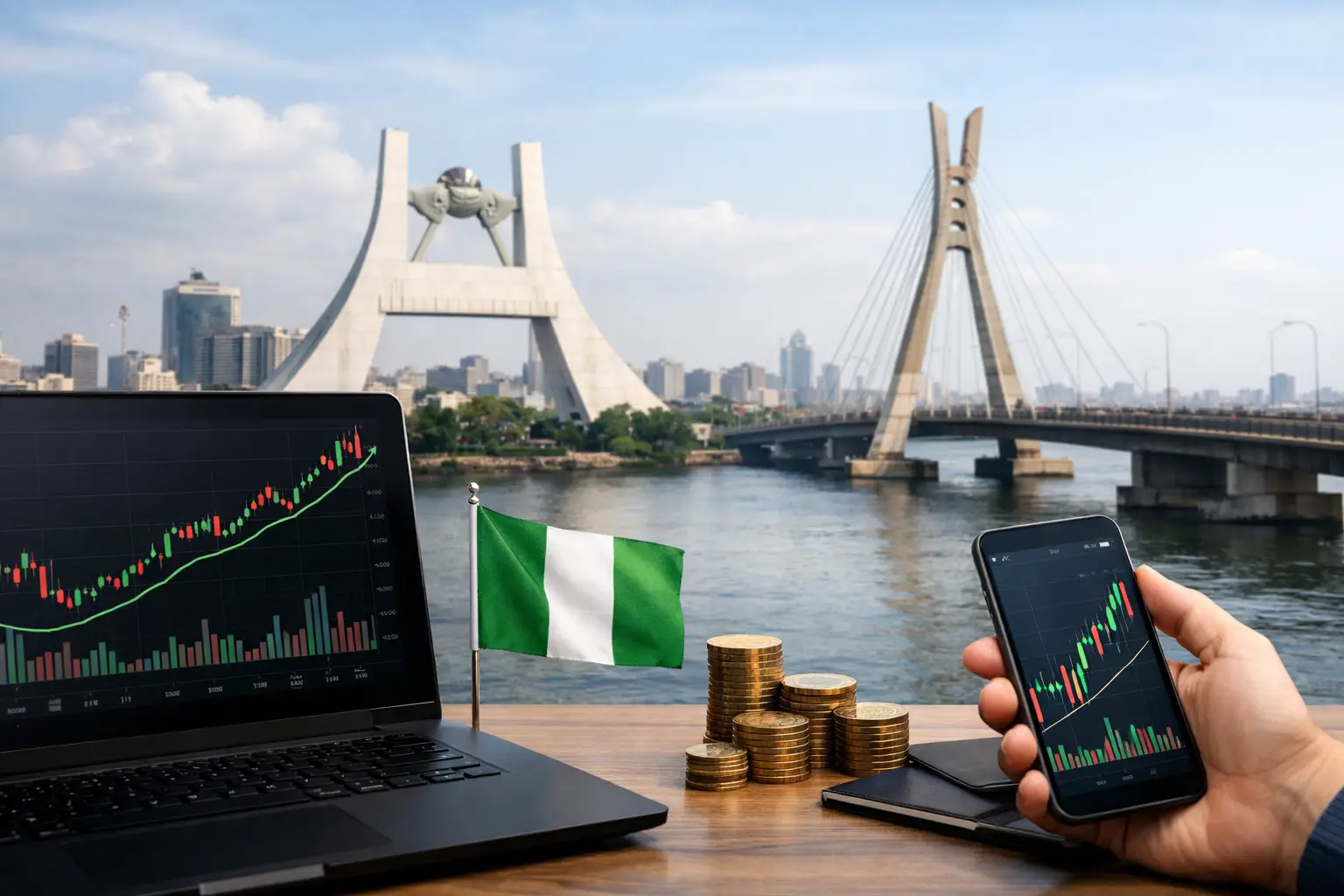 Illustration : Analyse marché actions Nigeria et signaux NGX