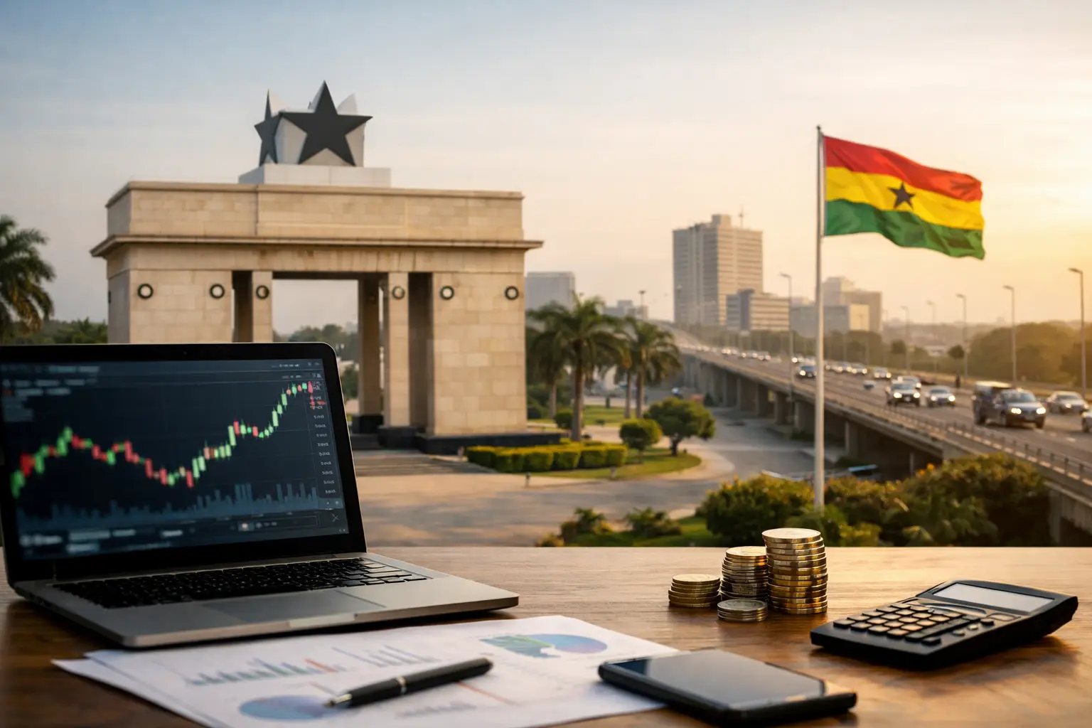 Illustration : Bourse du Ghana : investir avec méthode et données
