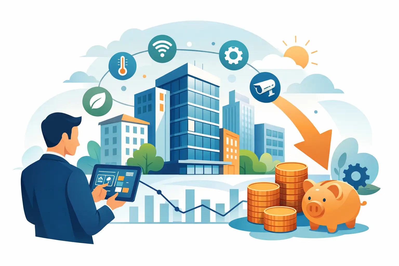 Gestão predial inteligente que reduz custos