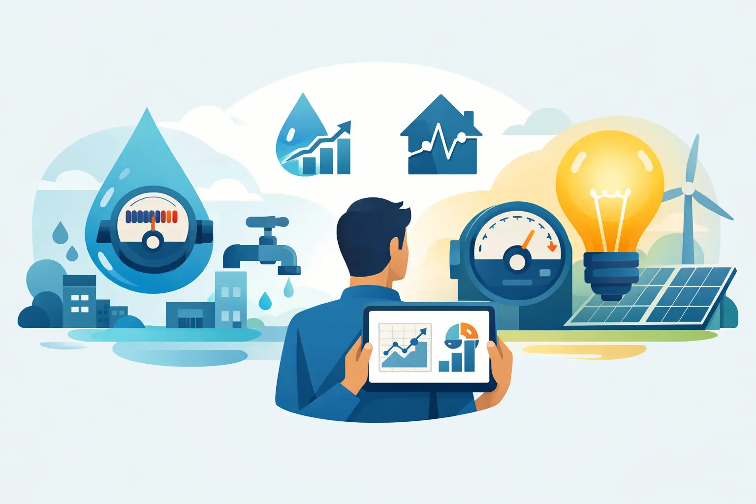 Controle de consumo de água e energia