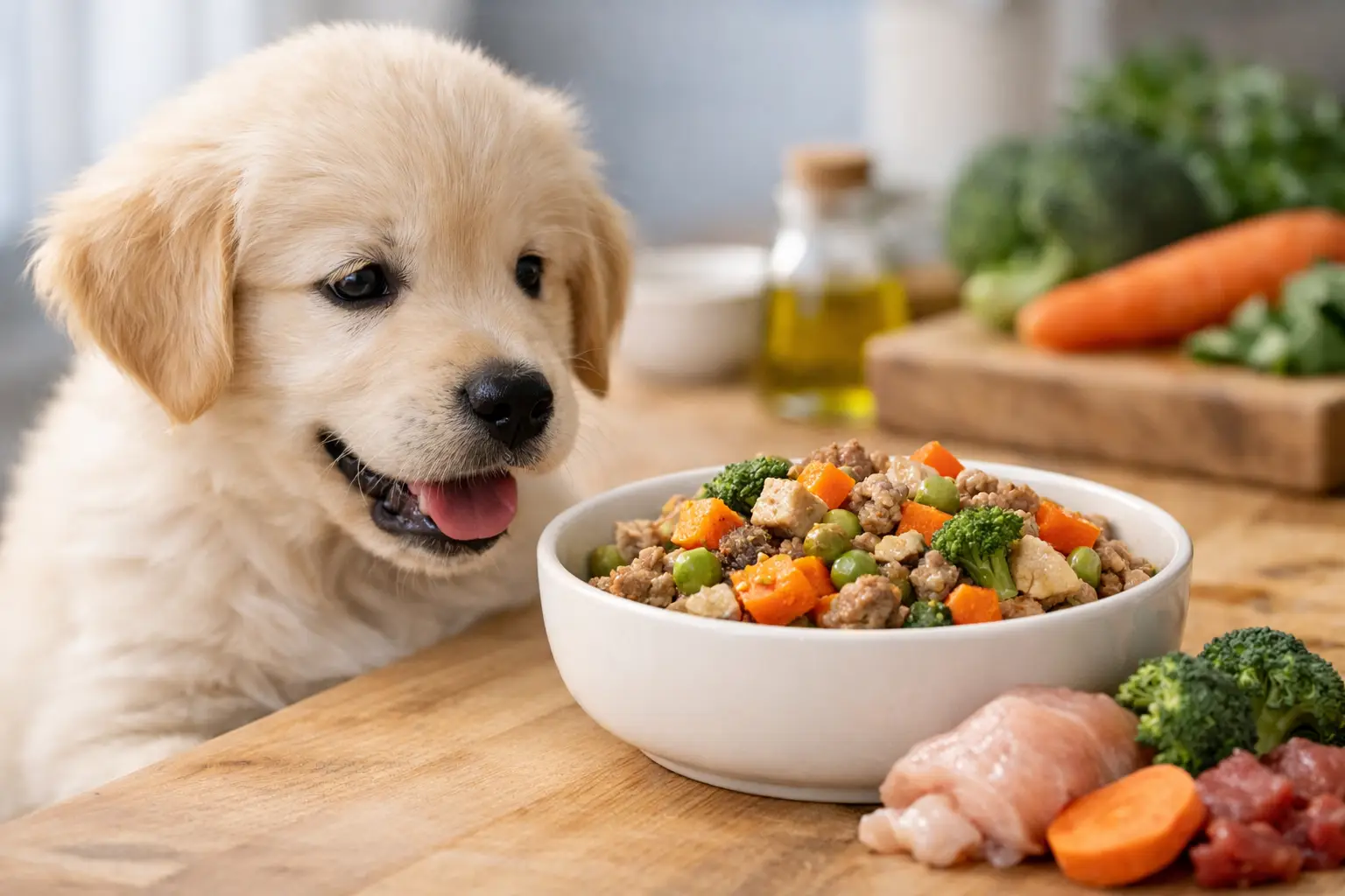 幼犬可以吃鮮食嗎?關鍵看營養與時機