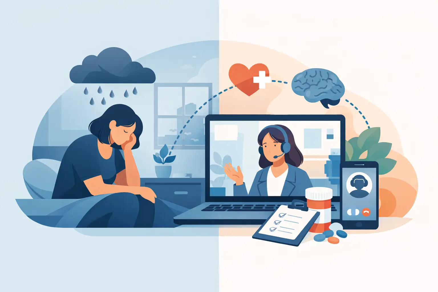 Can Telehealth Treat Depression? What Care Can Do
