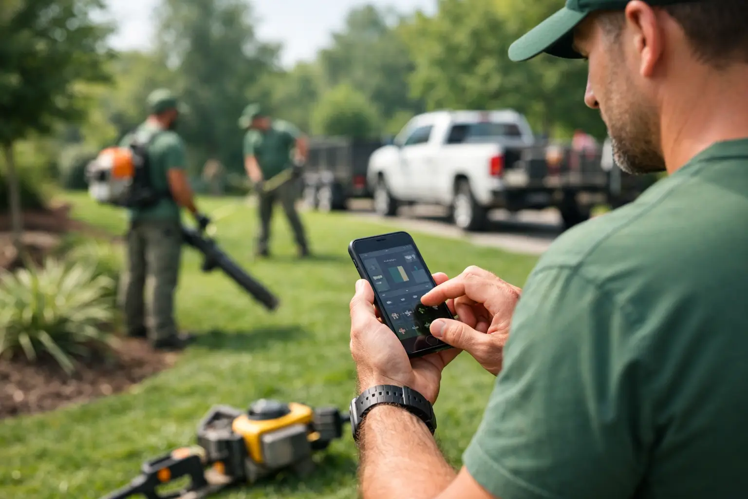 Landscaping Crew Time App for Labor Control