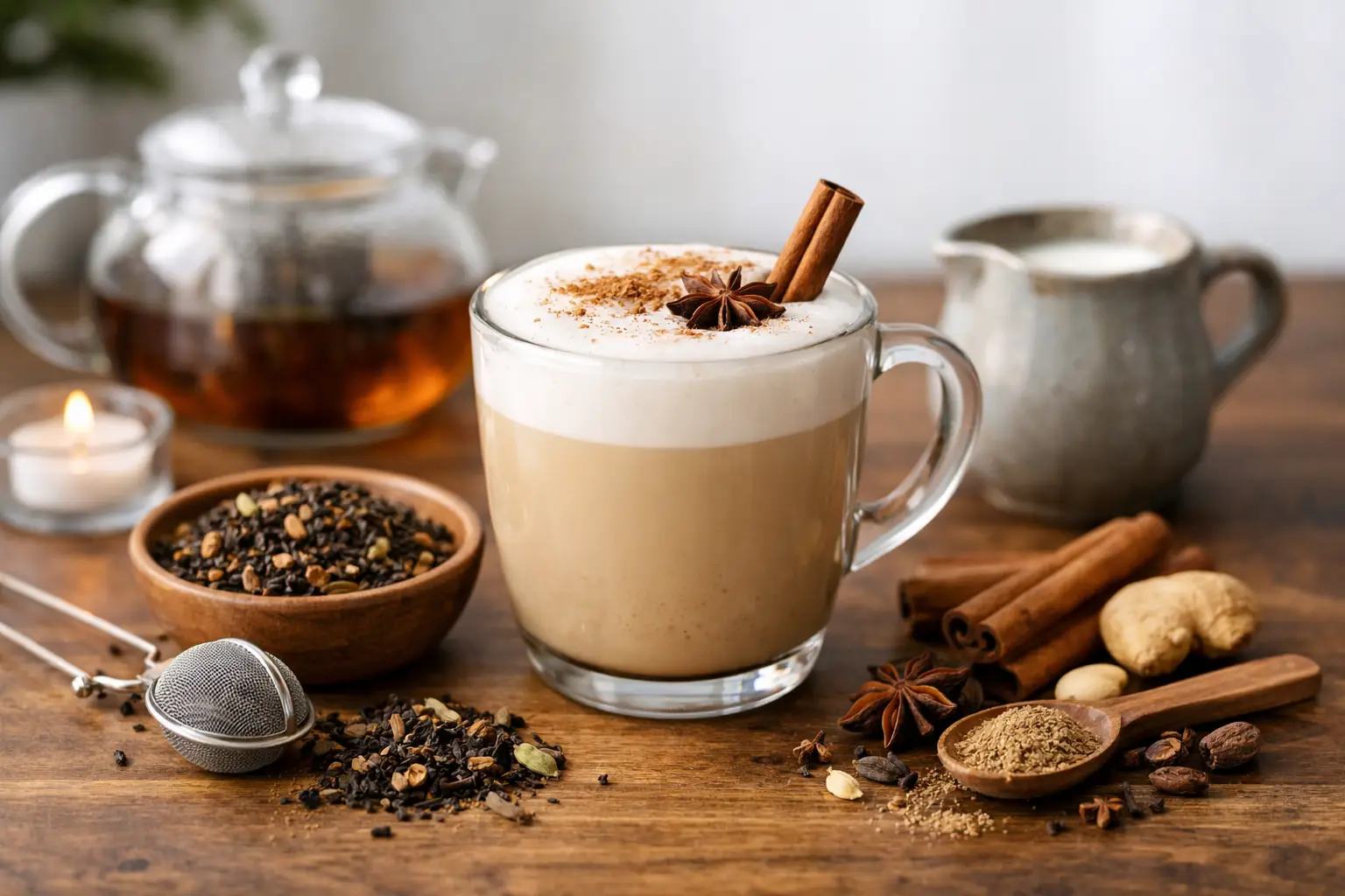 Chai latte maken thuis met losse chai-thee