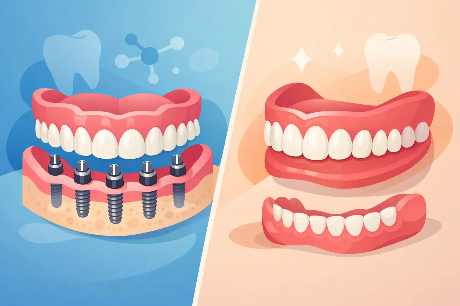 Implant Supported Dentures vs Regular Dentures