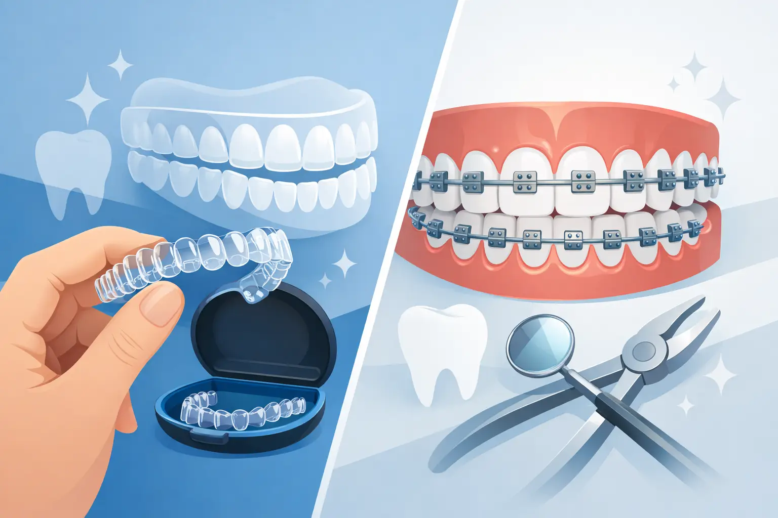 Invisalign vs Braces for Adults Compared