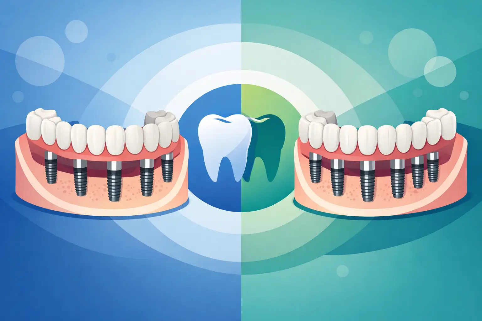 All-on-4 vs All-on-6 Dental Implants Compared