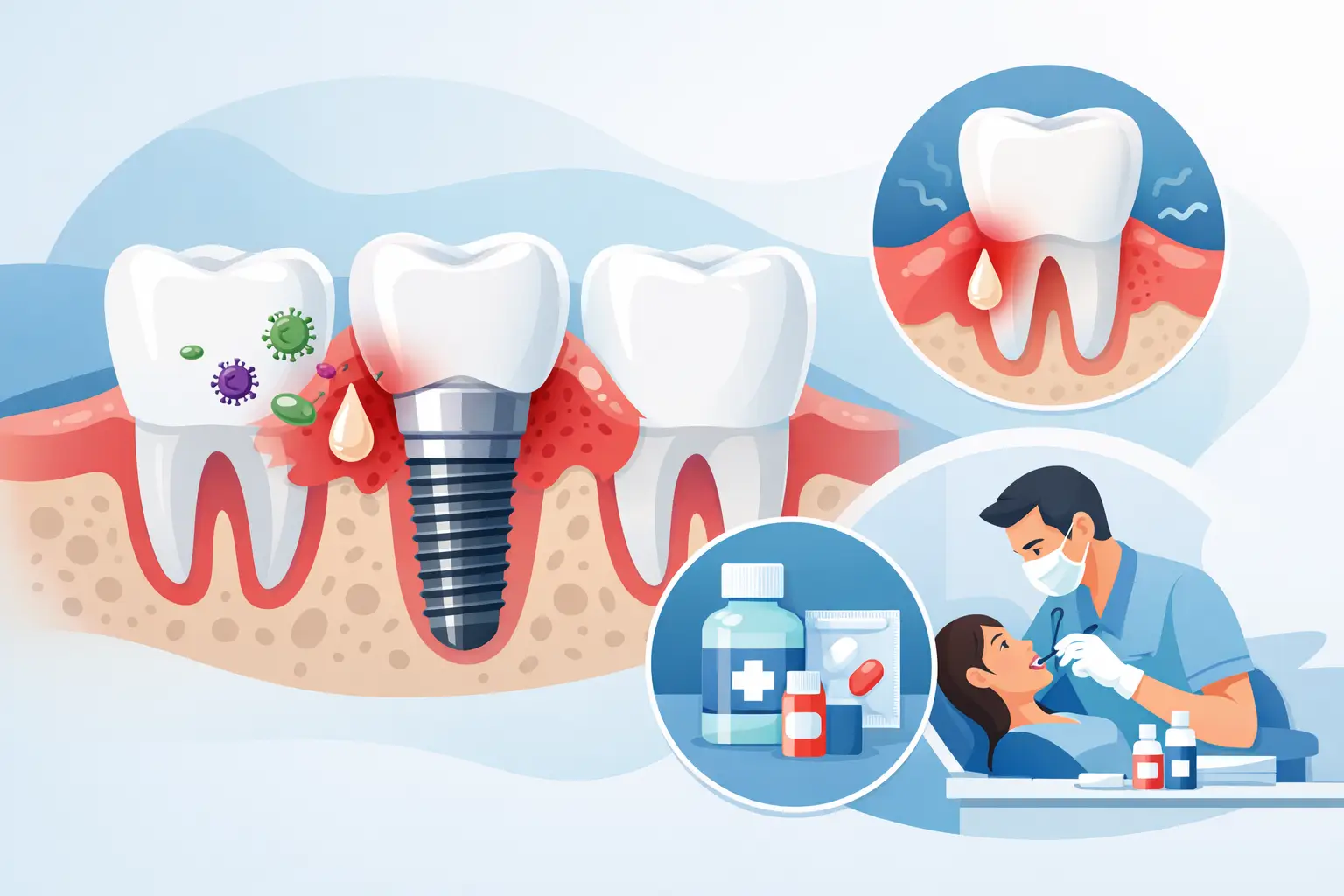 Dental Implant Infection Signs and Treatment