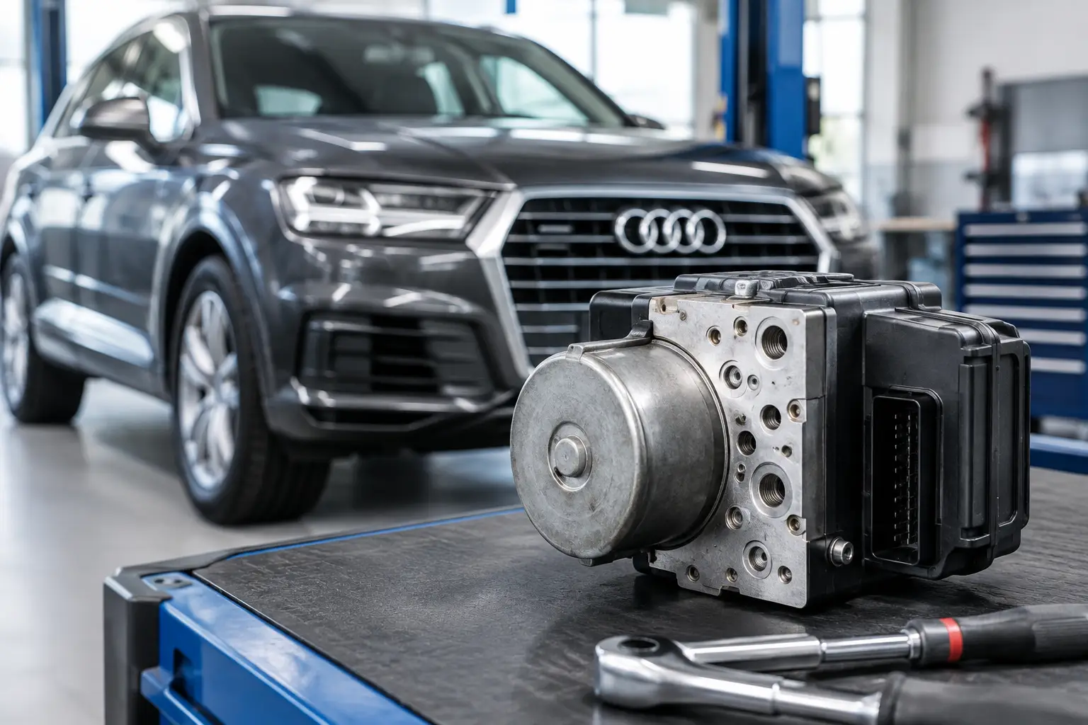 Wpadający pedał hamulca Audi Q7 - co sprawdzić