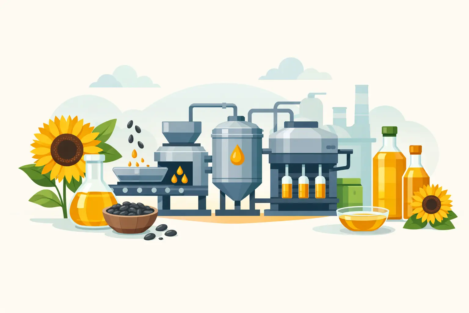 Sunflower Oil Production Process Explained