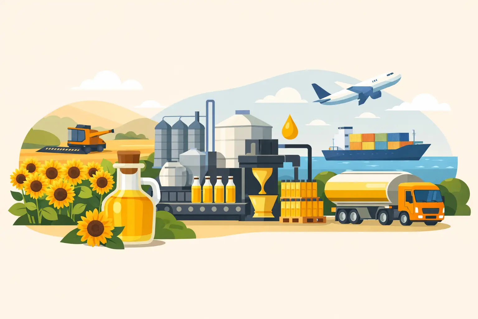 From Production to Delivery: Sunflower Oil Logistics