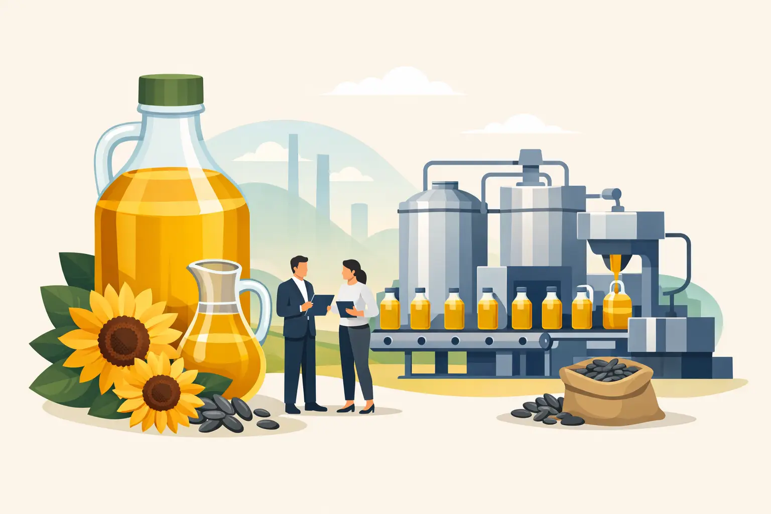 Buying Sunflower Oil for Food Processors