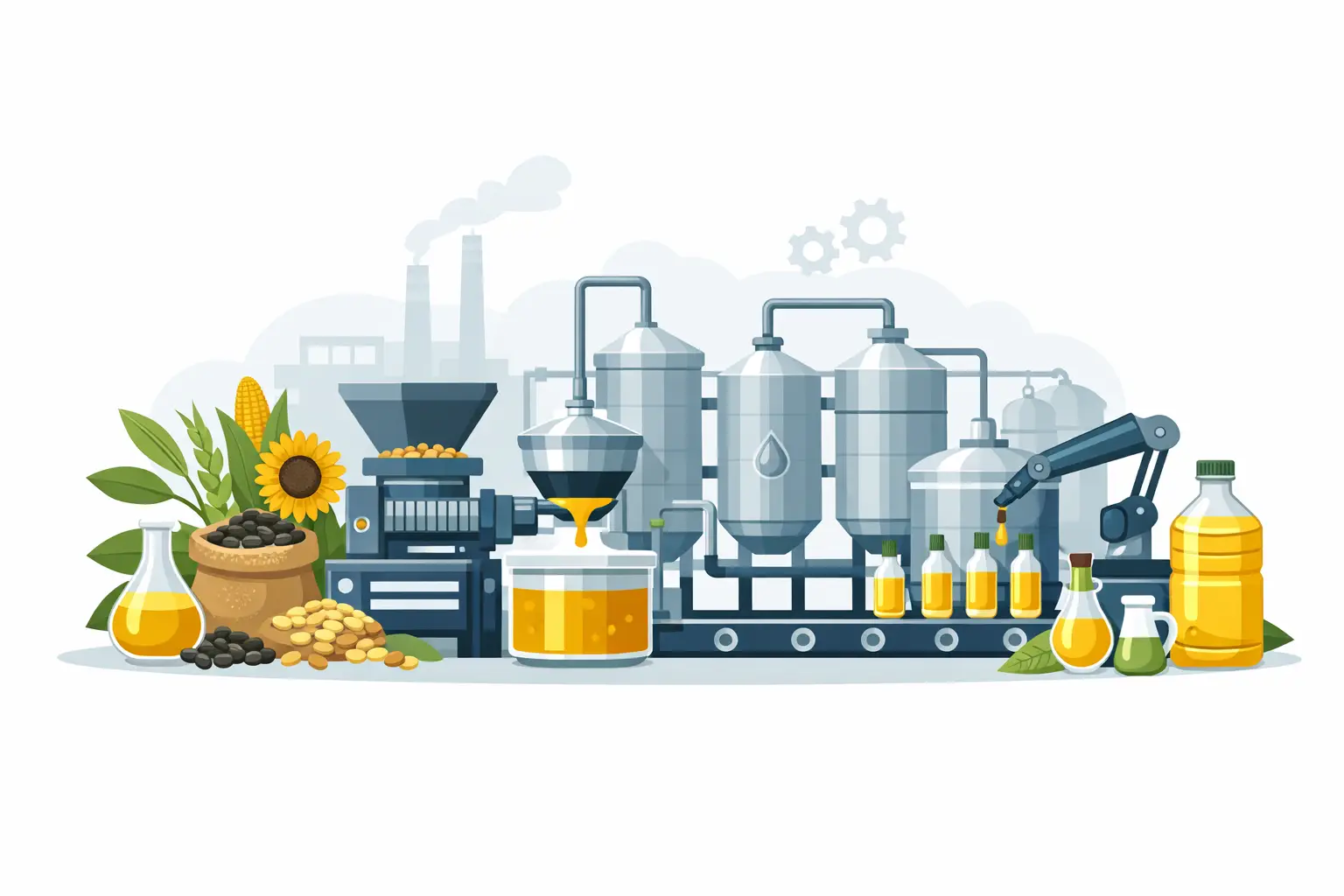 Vegetable Oil Manufacturing Process Explained