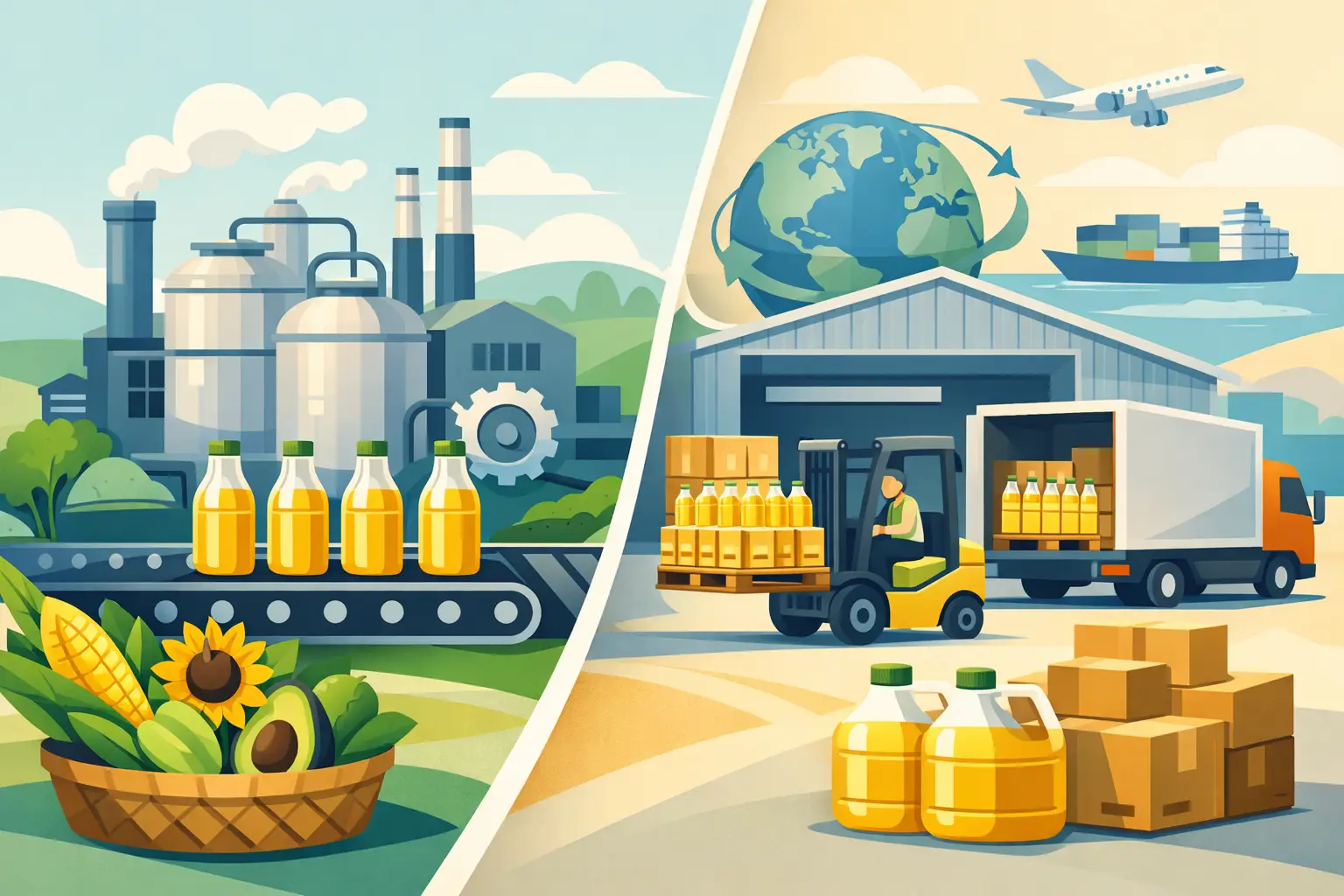 Manufacturer vs Distributor Vegetable Oil