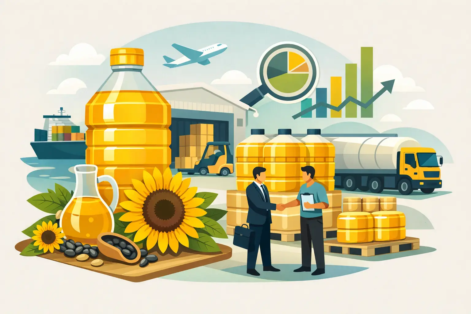 Refined Sunflower Oil Wholesale for Buyers